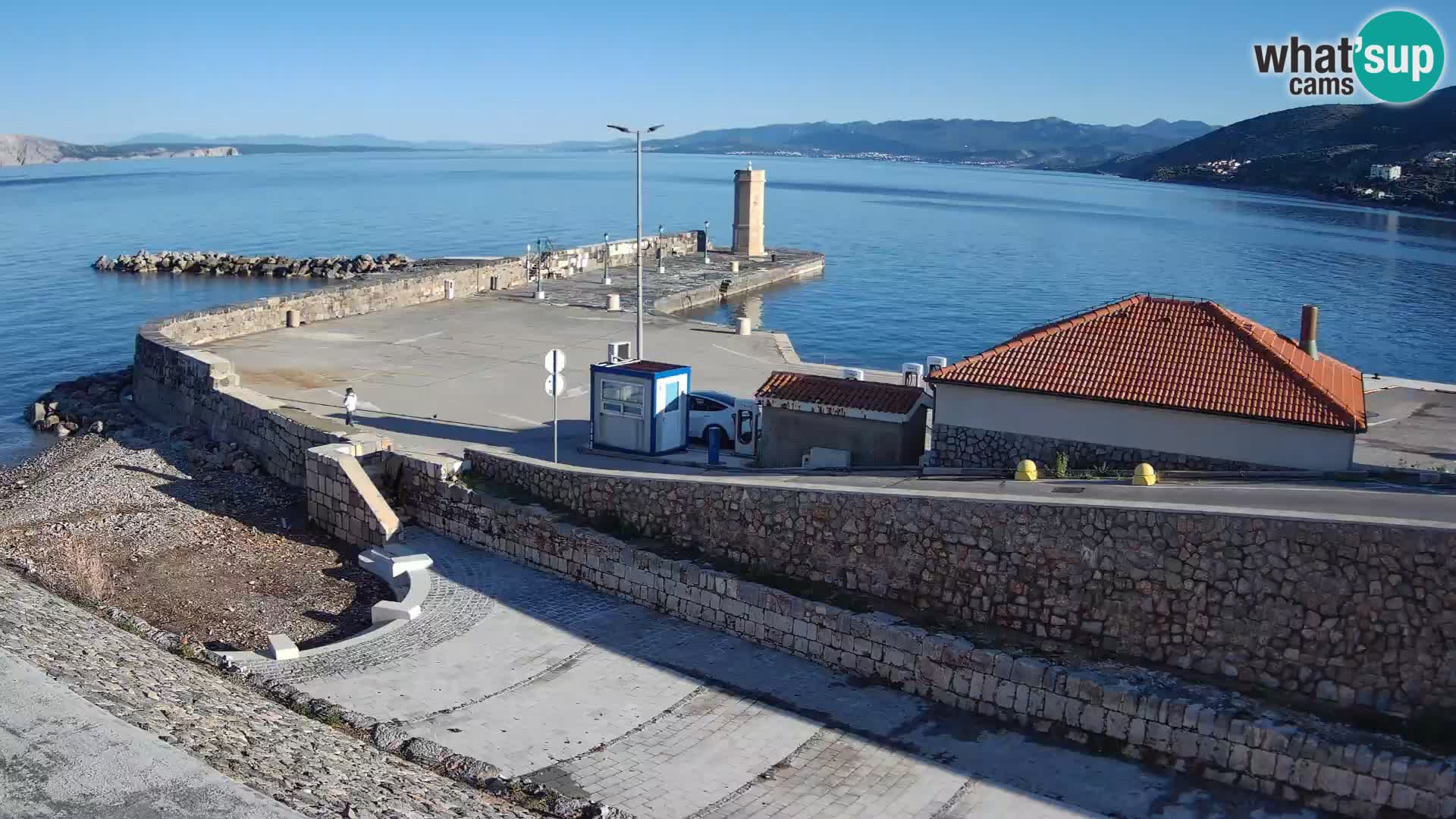 Web kamera Senj luka – Lukobran i svjetionik uživo