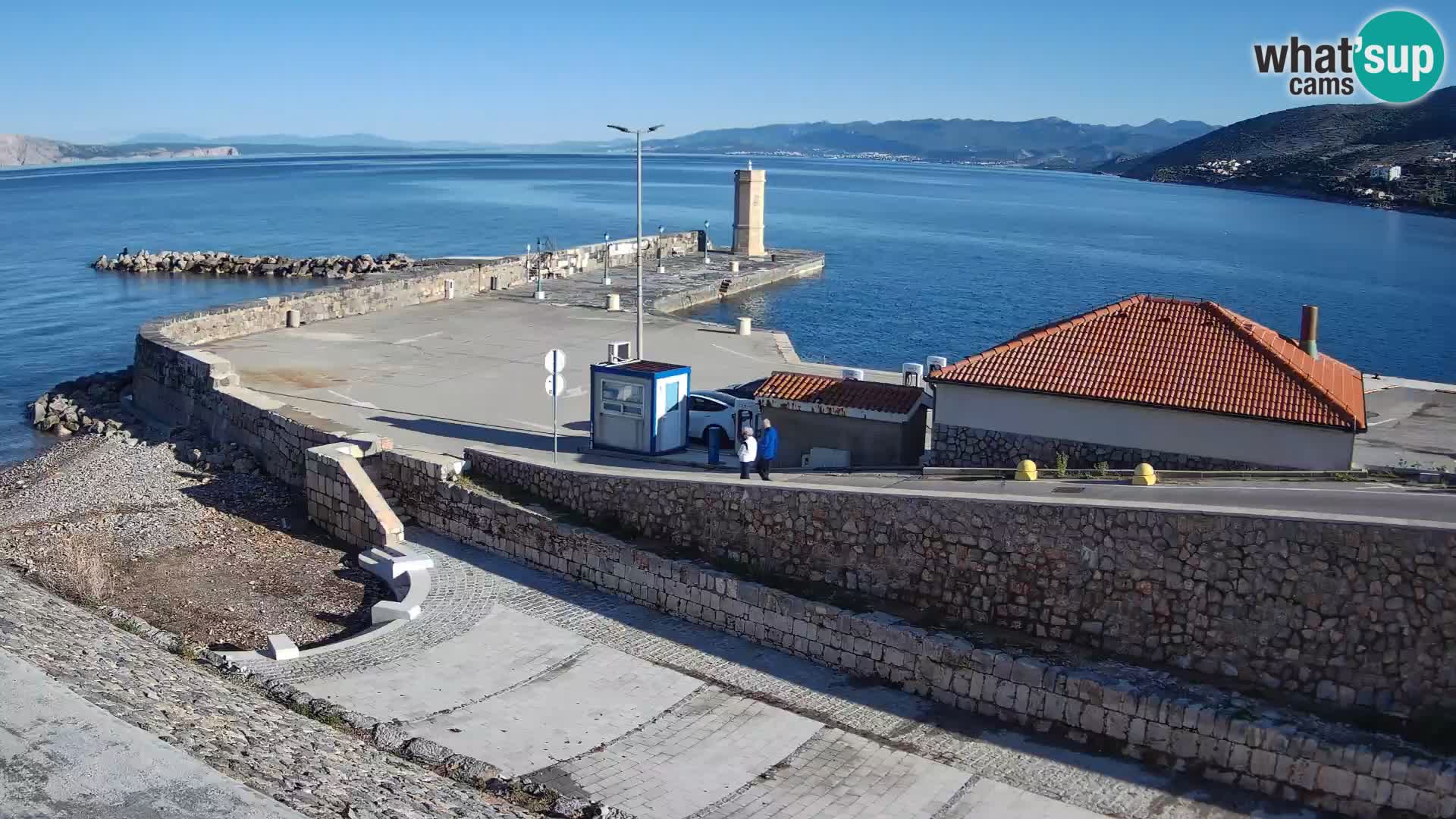 Webcam puerto de Senj – Rompeolas y faro en directo