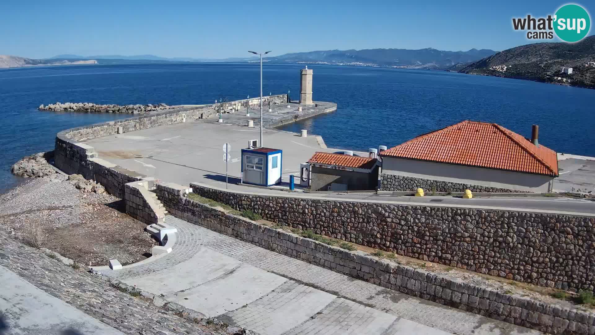Senj Harbour Webcam – Breakwater & Lighthouse Live View