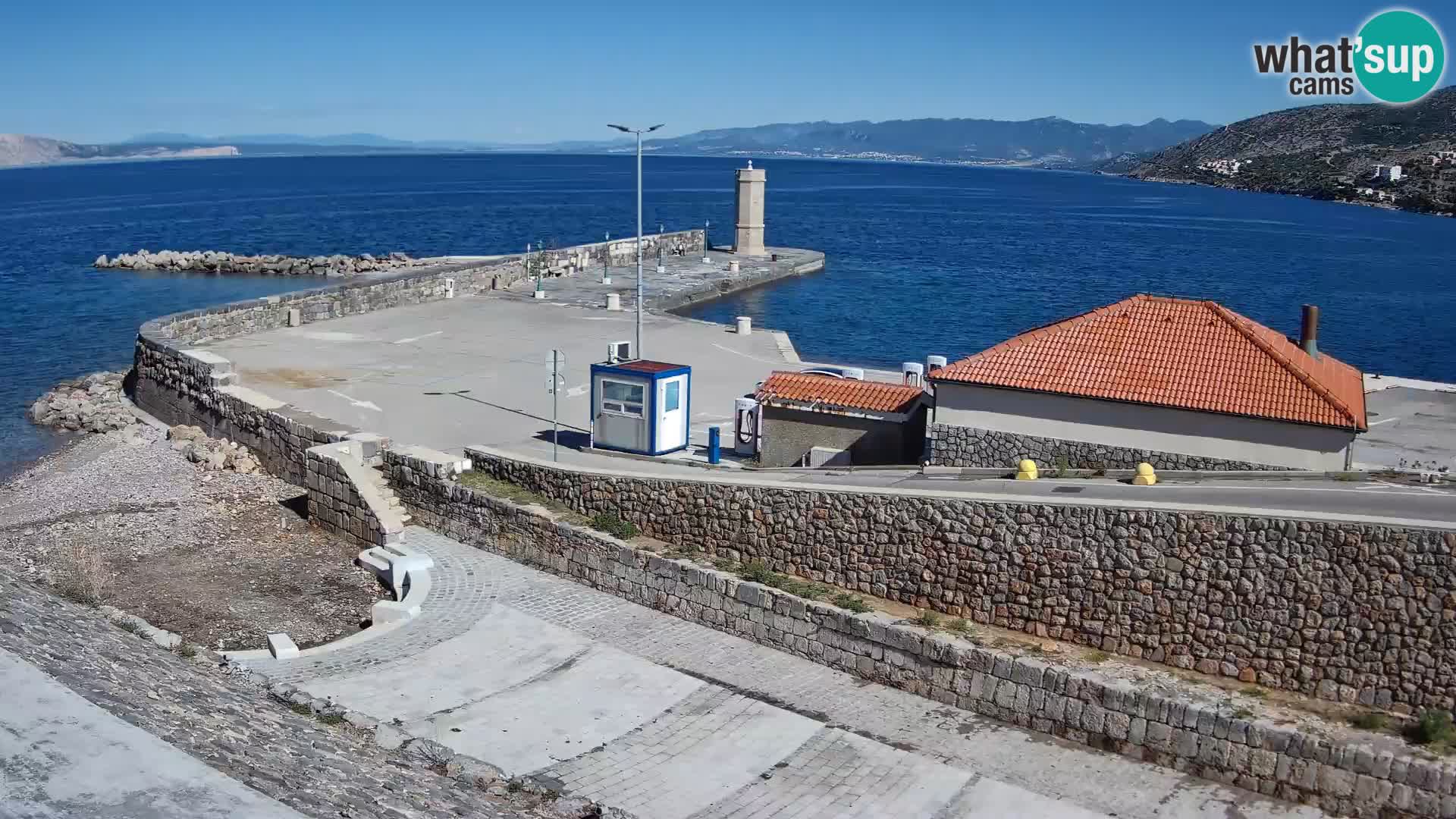 Senj Harbour Webcam – Breakwater & Lighthouse Live View