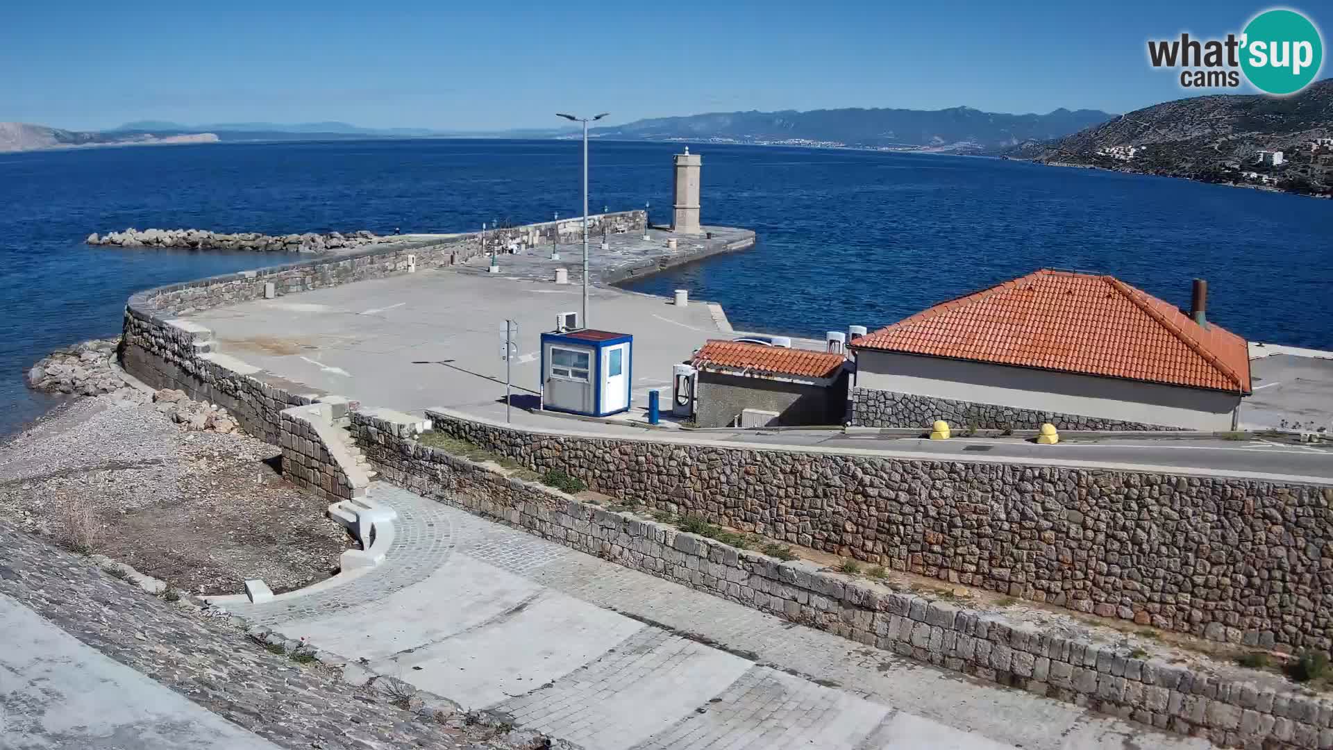 Web kamera Senj luka – Lukobran i svjetionik uživo