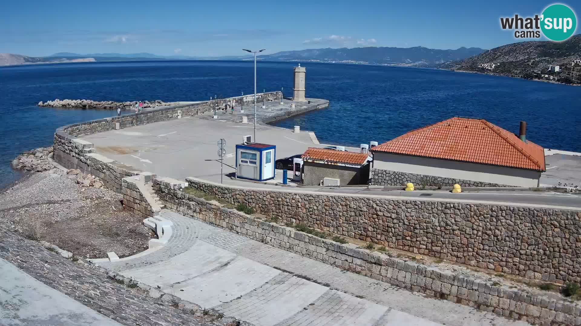 Senj Harbour Webcam – Breakwater & Lighthouse Live View
