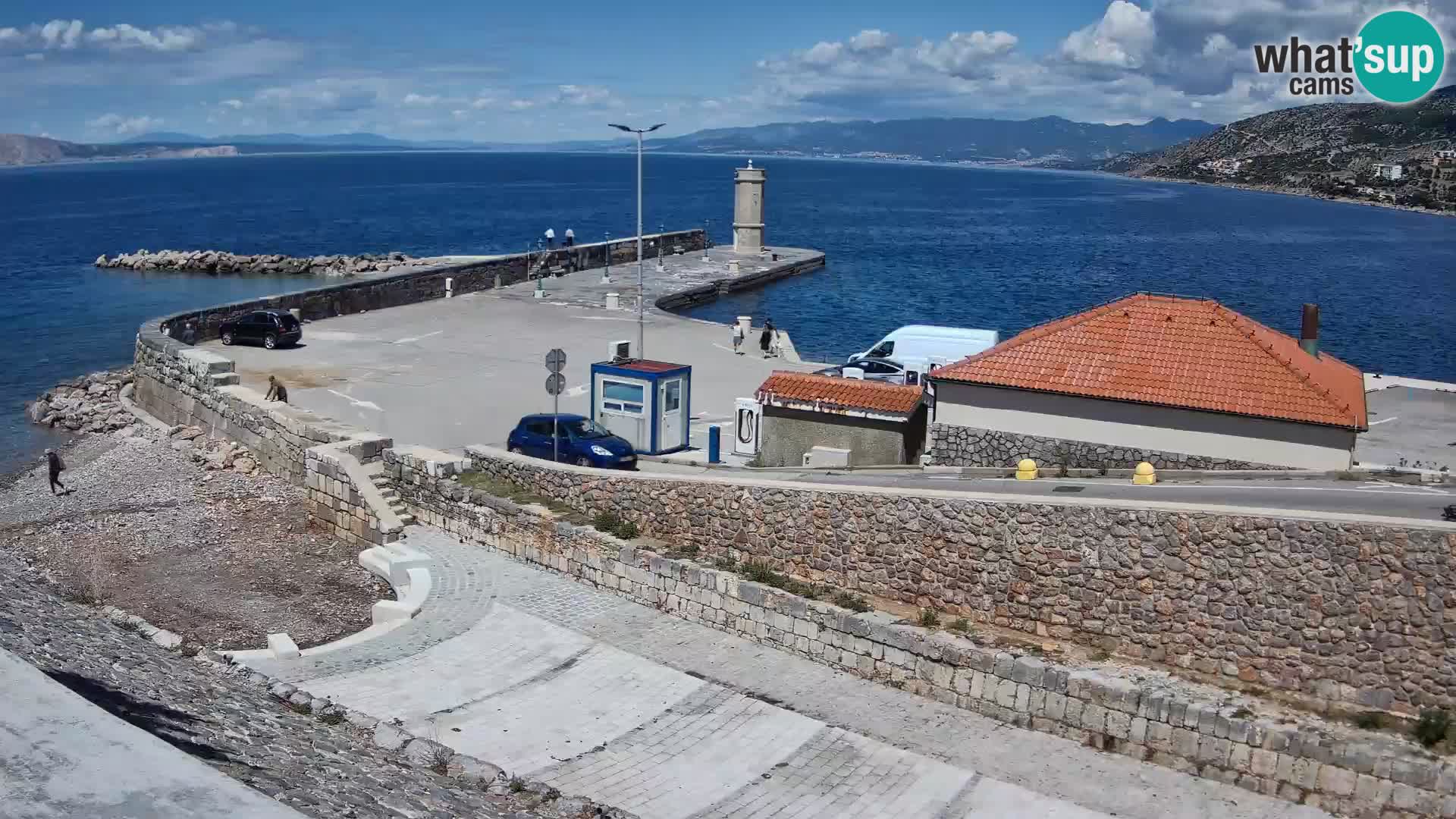 Webcam Porto di Segna – Frangiflutti e Faro in diretta