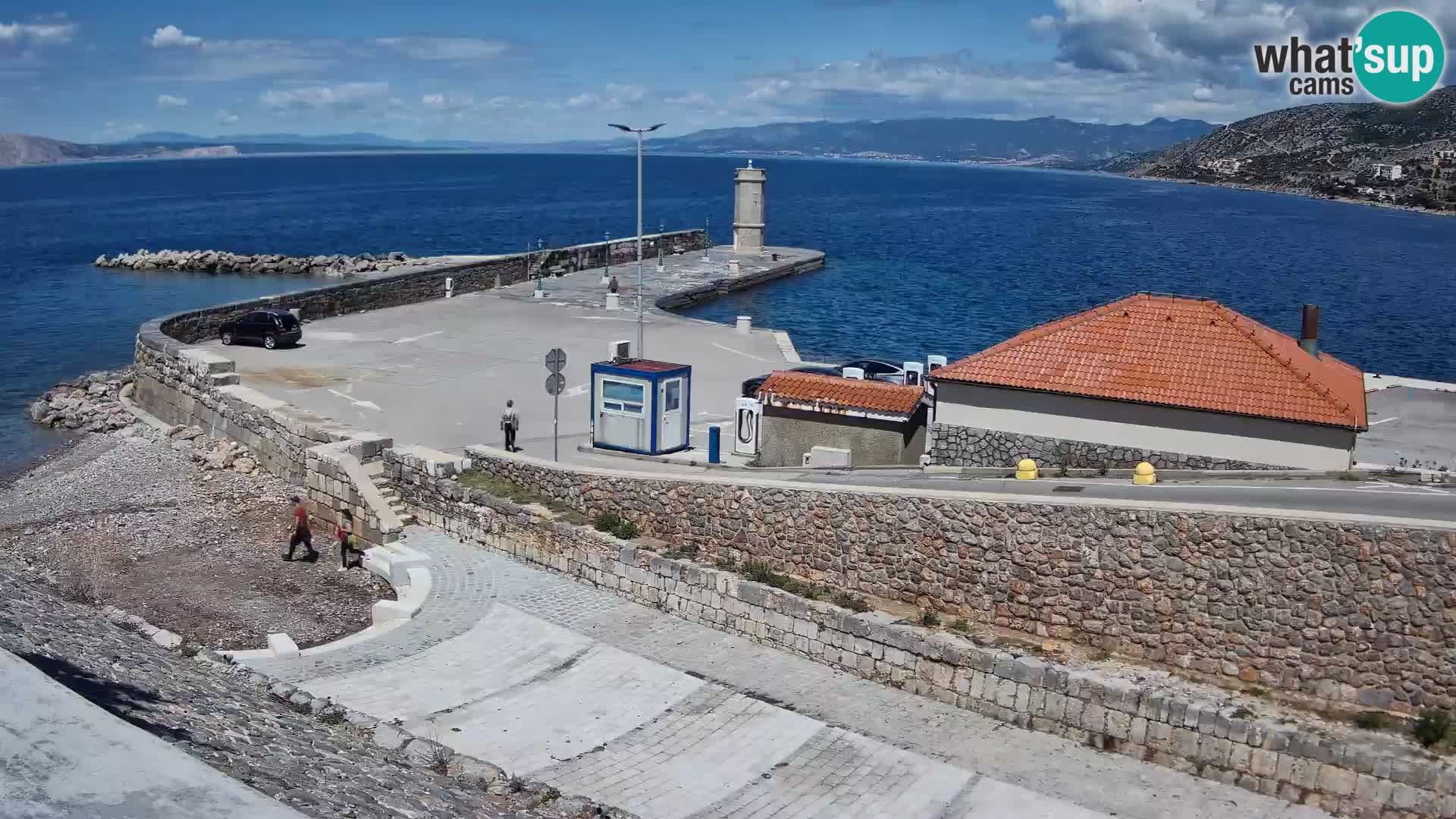 Web kamera Senj luka – Lukobran i svjetionik uživo