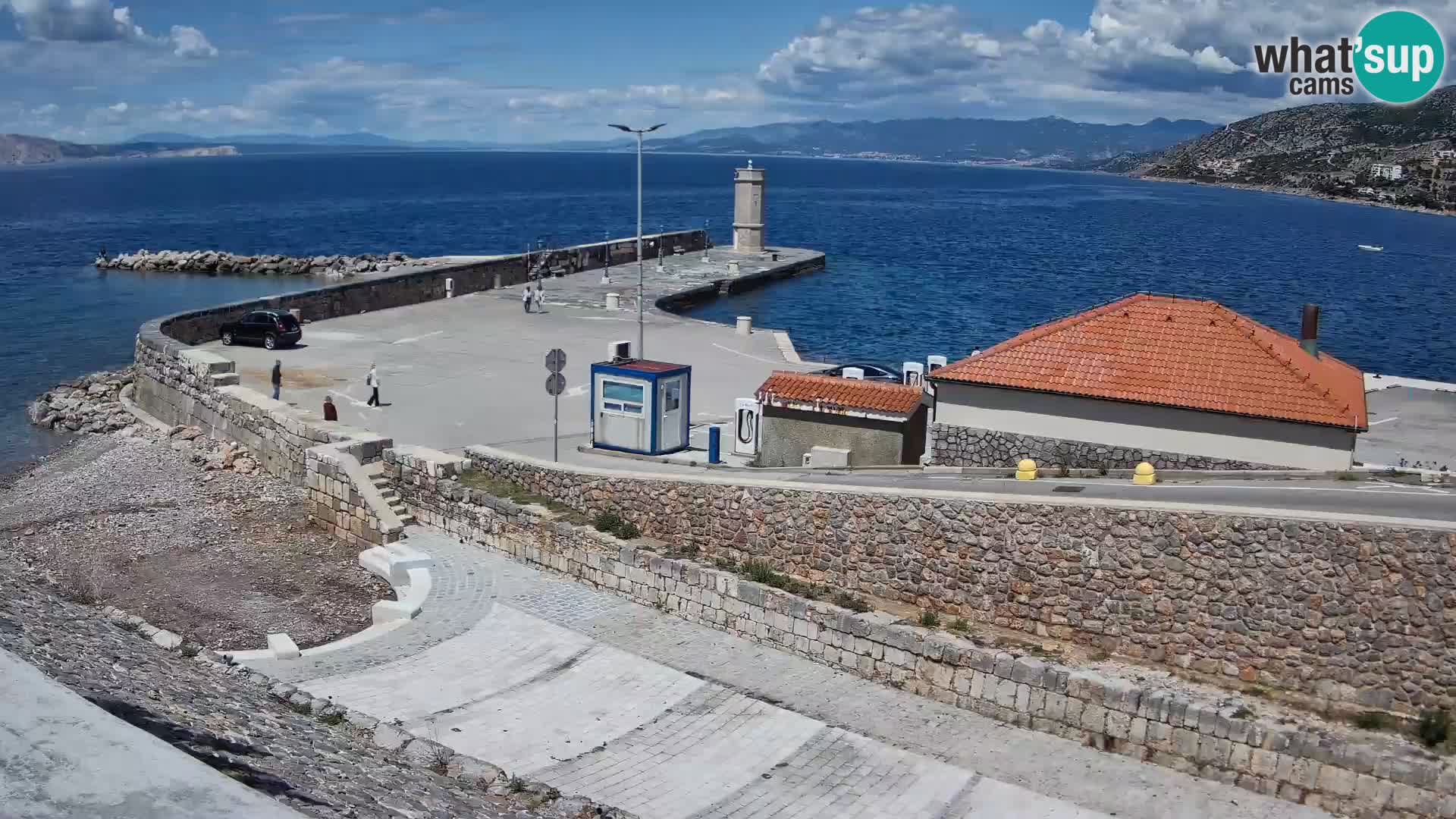 Web kamera Senj luka – Lukobran i svjetionik uživo