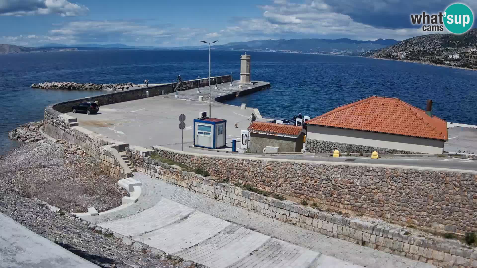 Senj Harbour Webcam – Breakwater & Lighthouse Live View