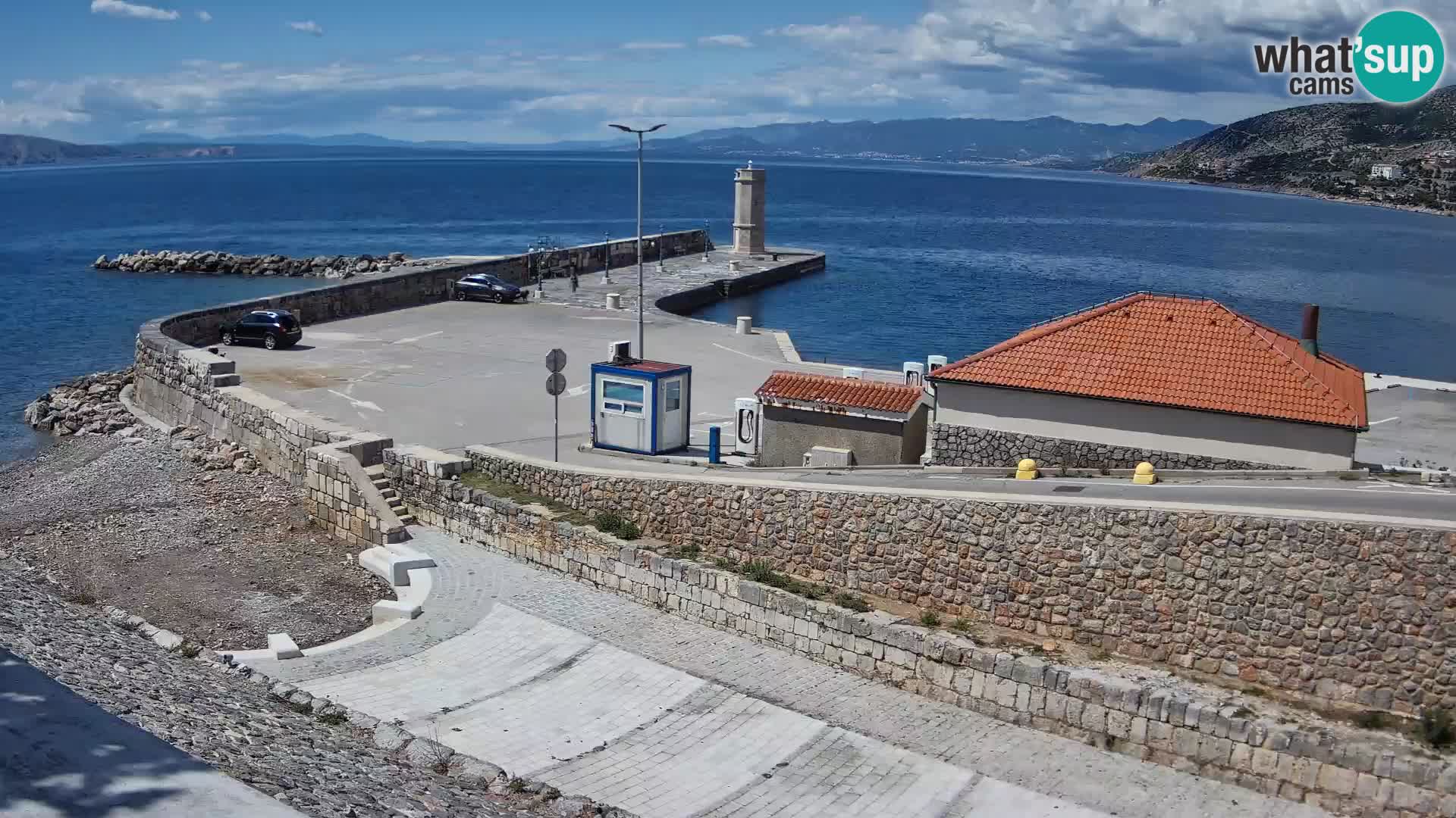 Senj Harbour Webcam – Breakwater & Lighthouse Live View