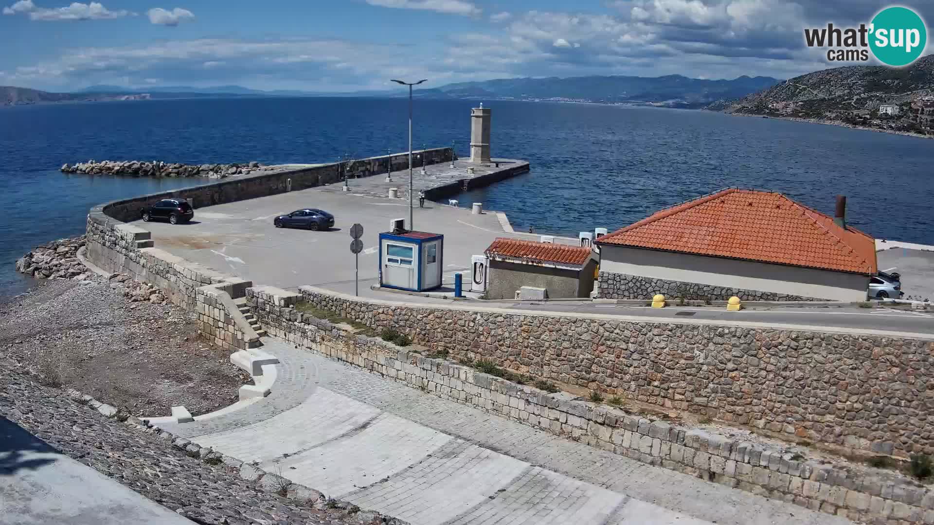 Senj Harbour Webcam – Breakwater & Lighthouse Live View