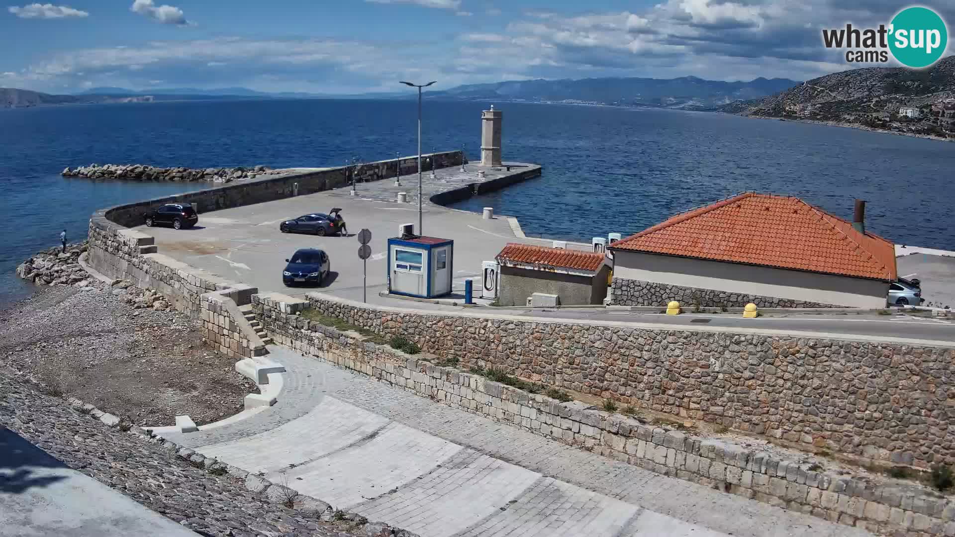 Web kamera Senj luka – Lukobran i svjetionik uživo
