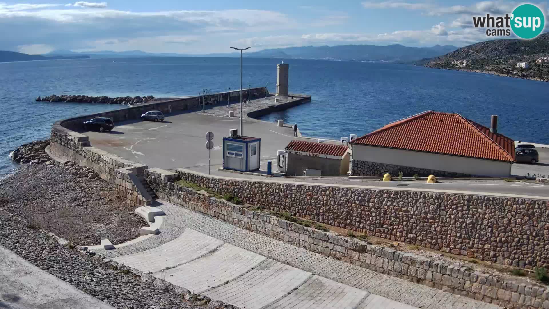 Web kamera Senj luka – Lukobran i svjetionik uživo