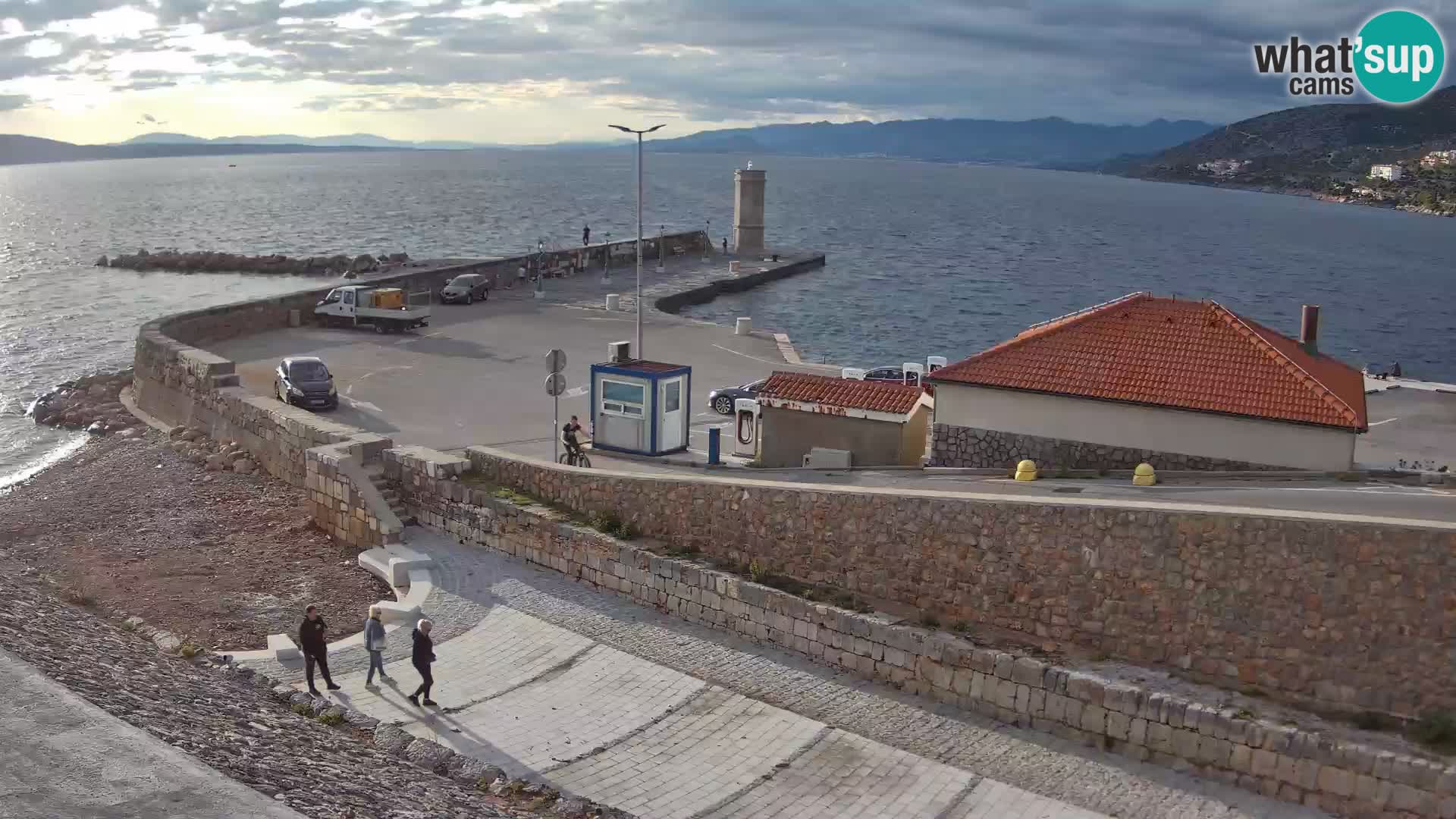 Senj Hafen Webcam – Wellenbrecher & Leuchtturm Liveblick