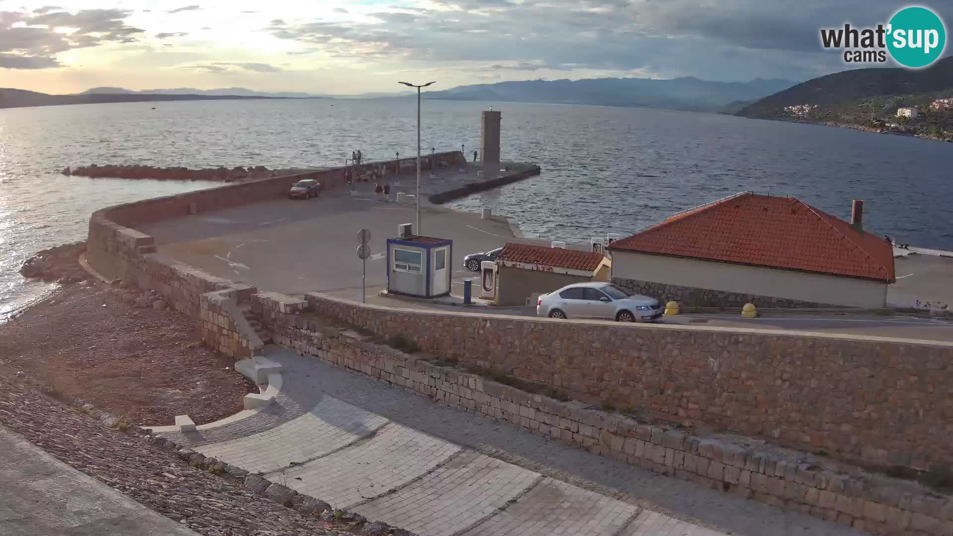 Senj Harbour Webcam – Breakwater & Lighthouse Live View