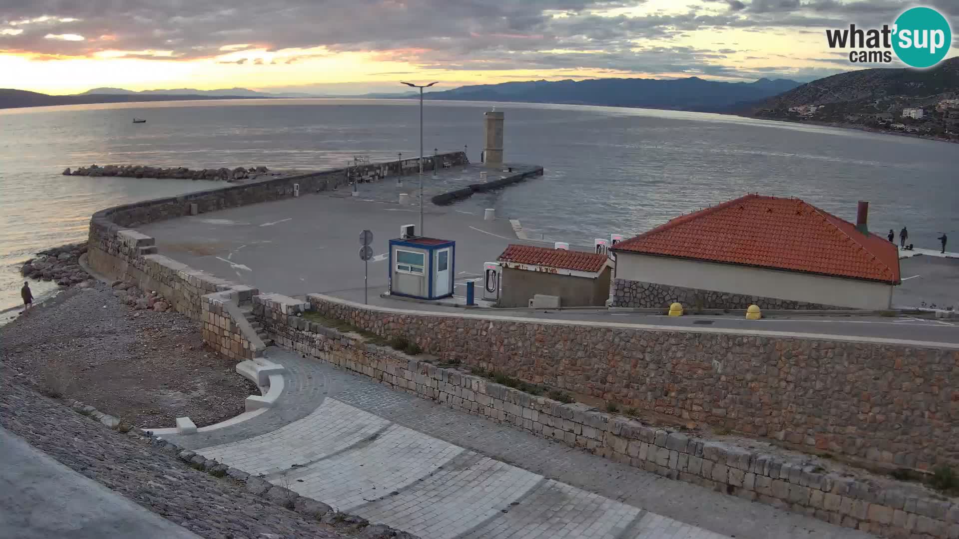 Senj Harbour Webcam – Breakwater & Lighthouse Live View