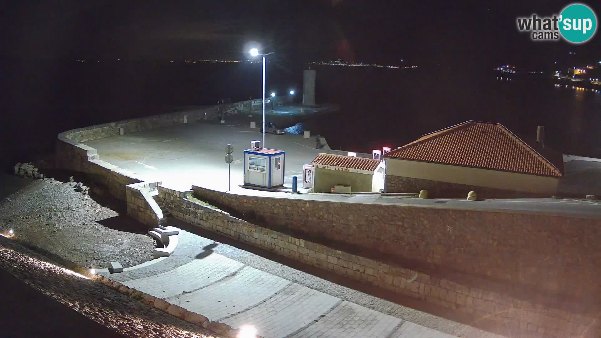 Webcam puerto de Senj – Rompeolas y faro en directo