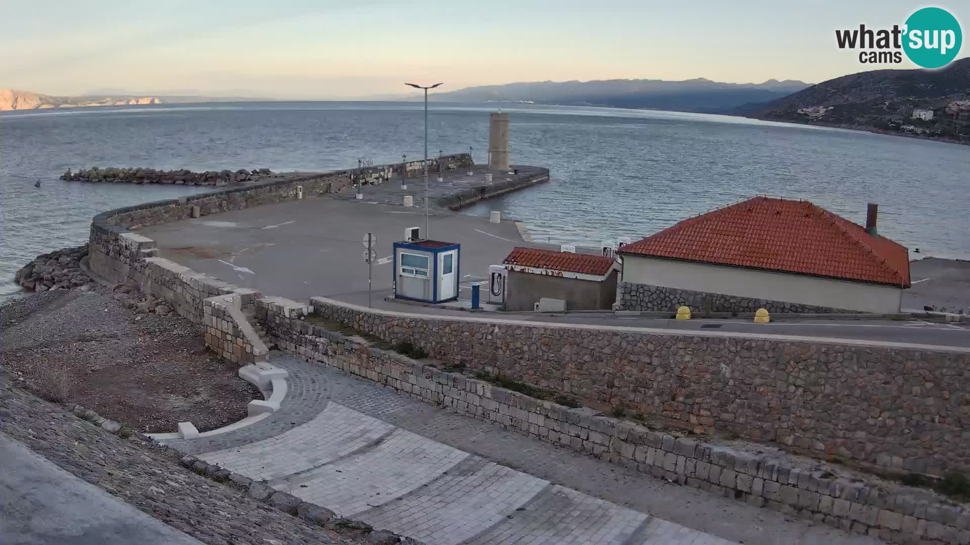 Senj Harbour Webcam – Breakwater & Lighthouse Live View
