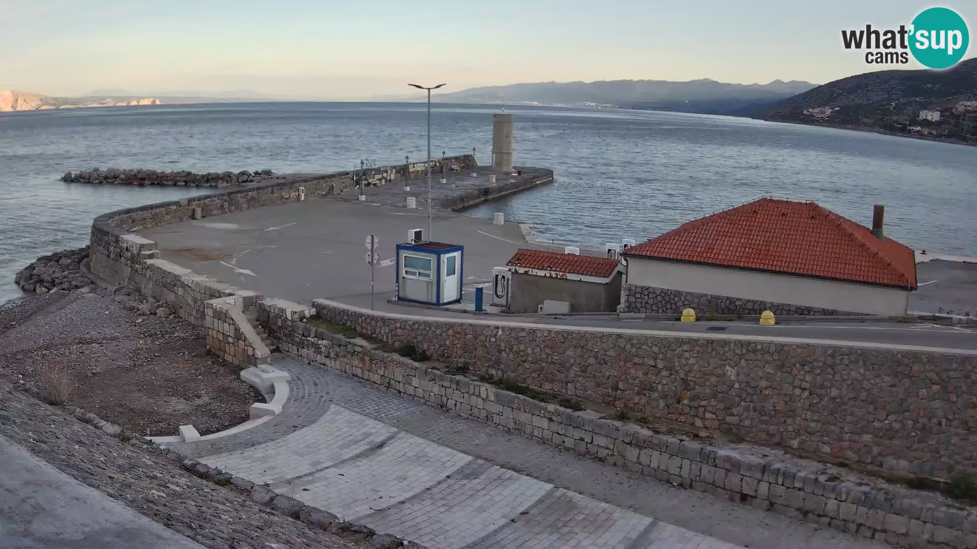 Senj Harbour Webcam – Breakwater & Lighthouse Live View
