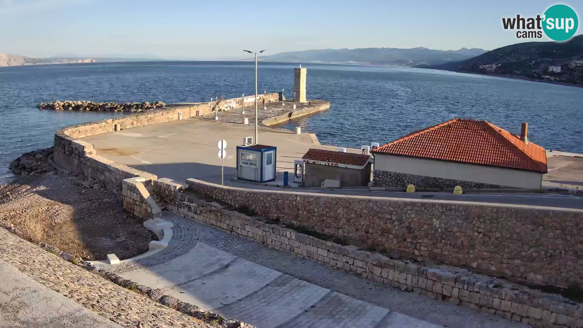 Webcam puerto de Senj – Rompeolas y faro en directo