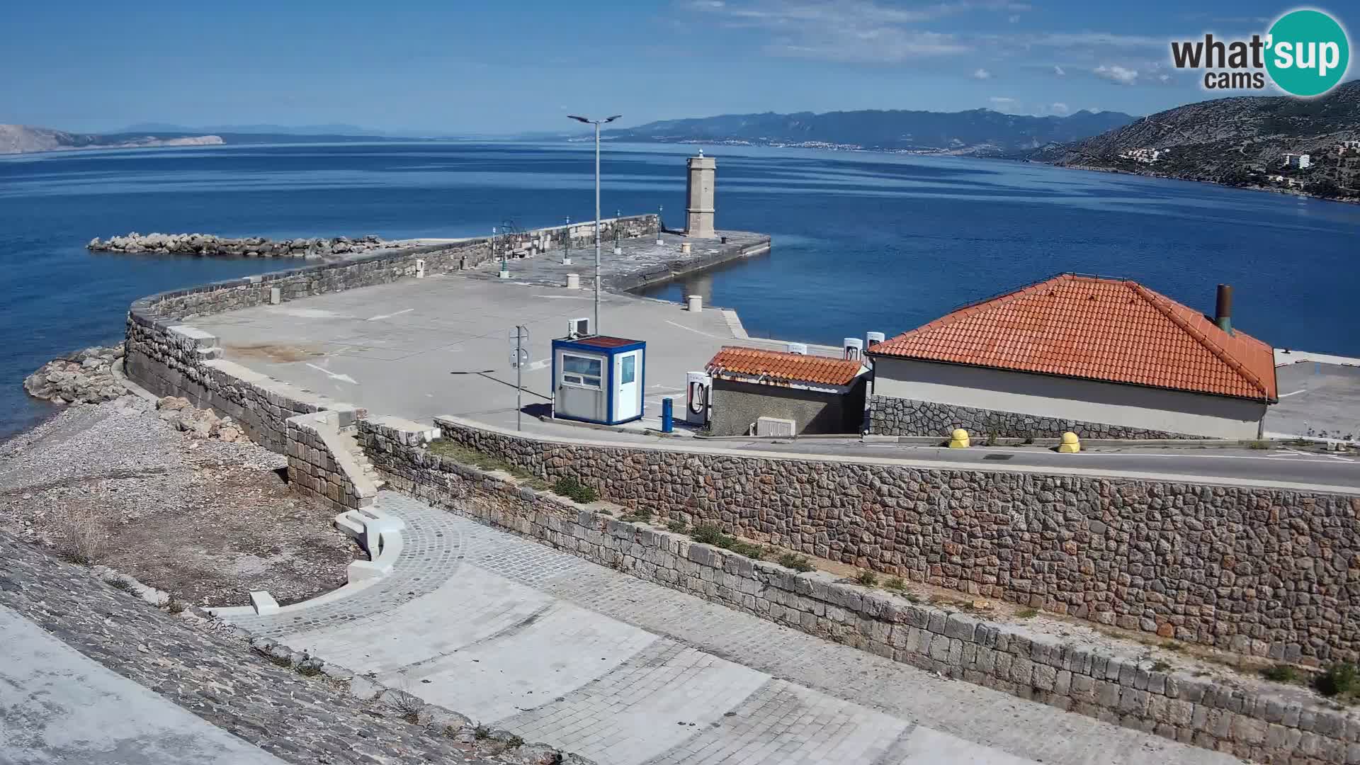 Senj Harbour Webcam – Breakwater & Lighthouse Live View