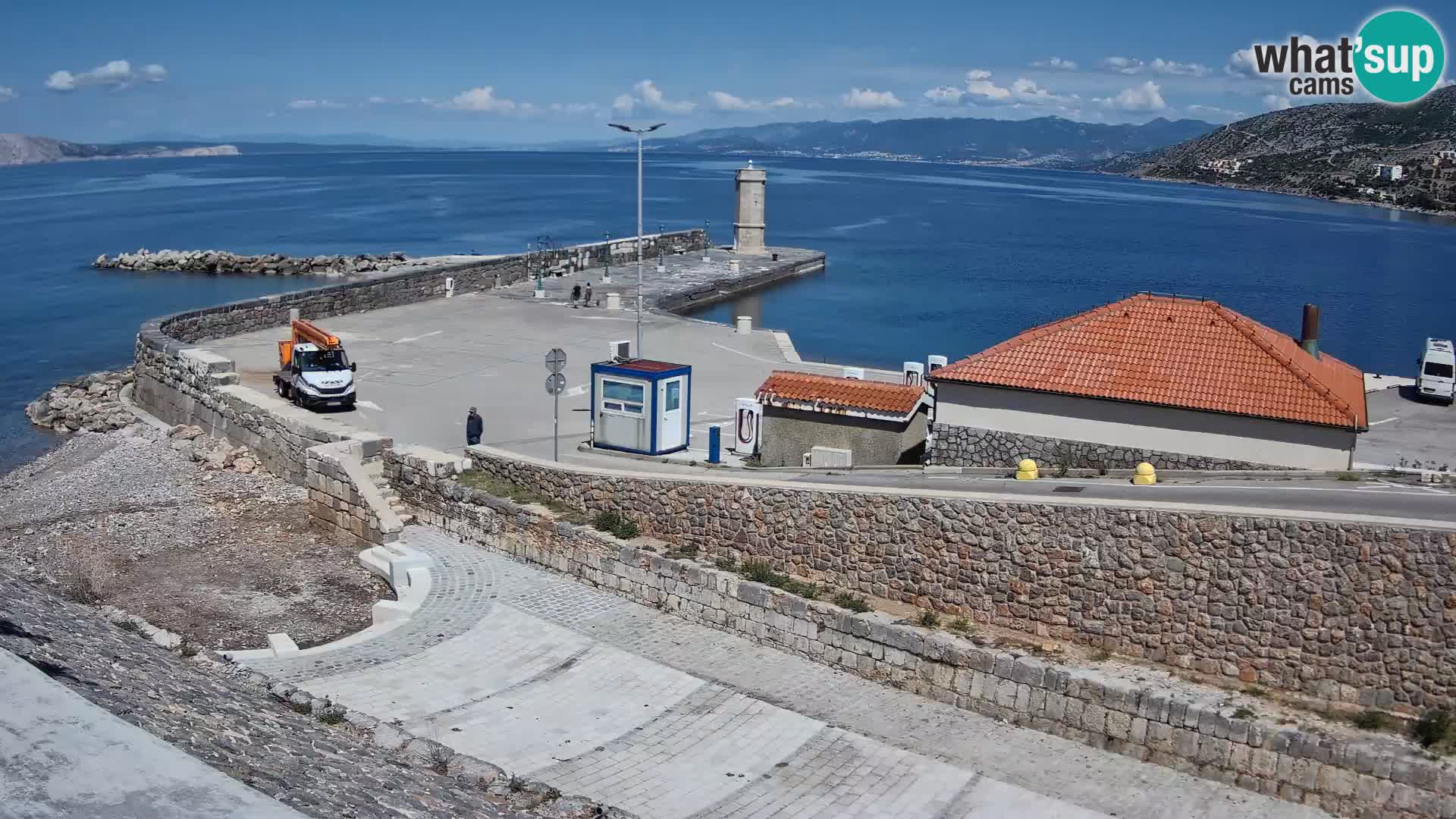 Senj Harbour Webcam – Breakwater & Lighthouse Live View
