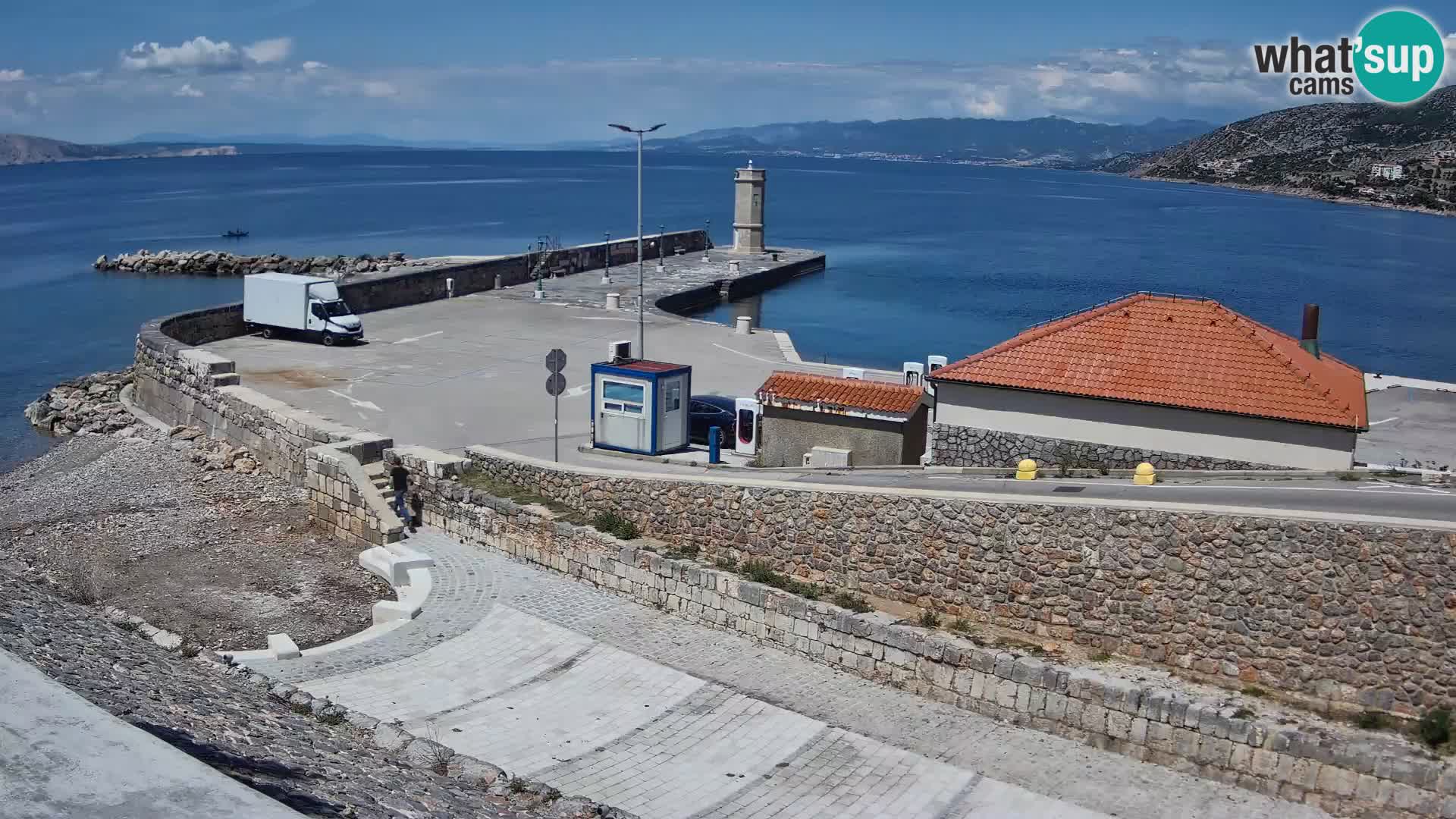 Webcam Porto di Segna – Frangiflutti e Faro in diretta