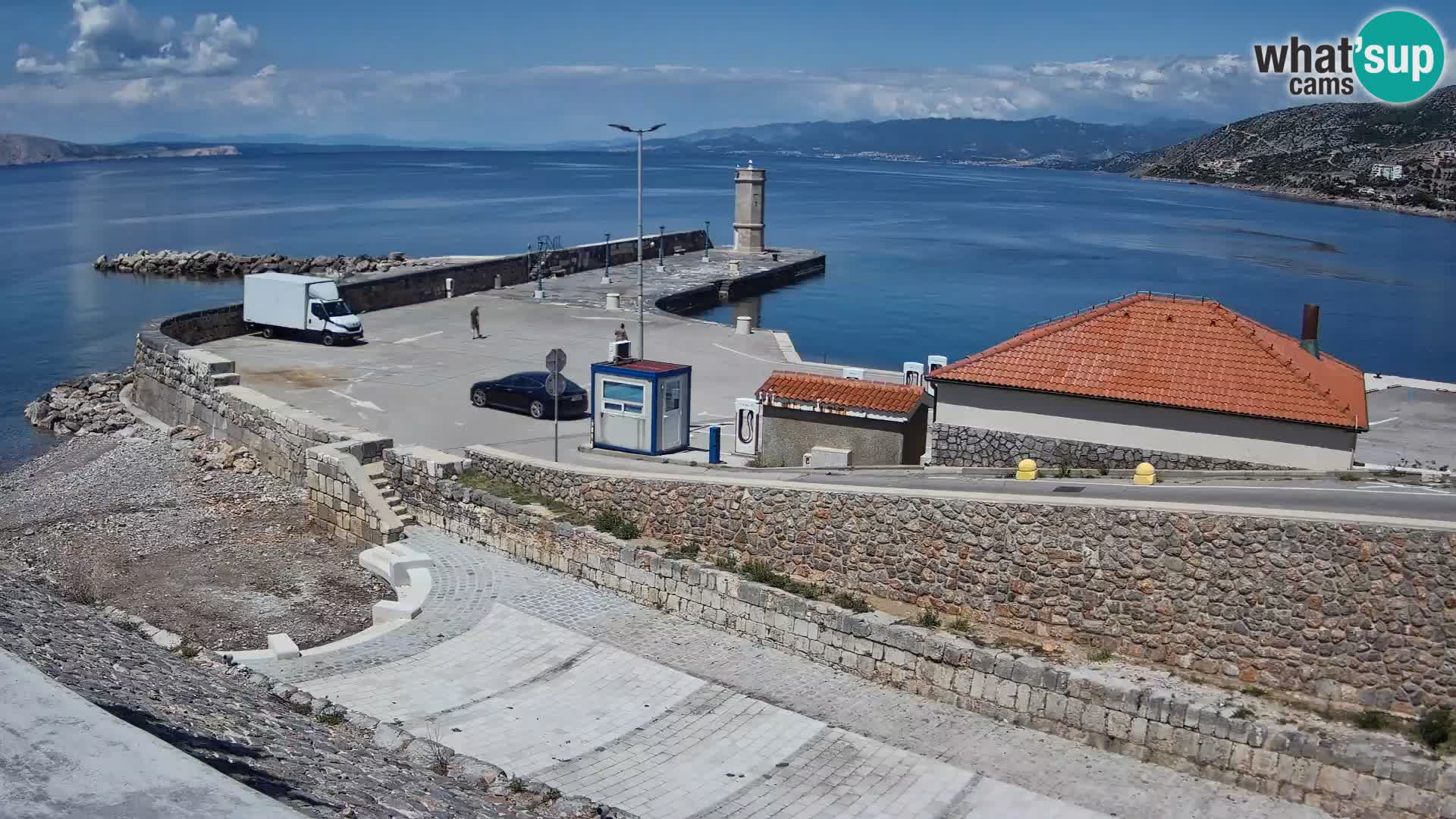 Senj Harbour Webcam – Breakwater & Lighthouse Live View