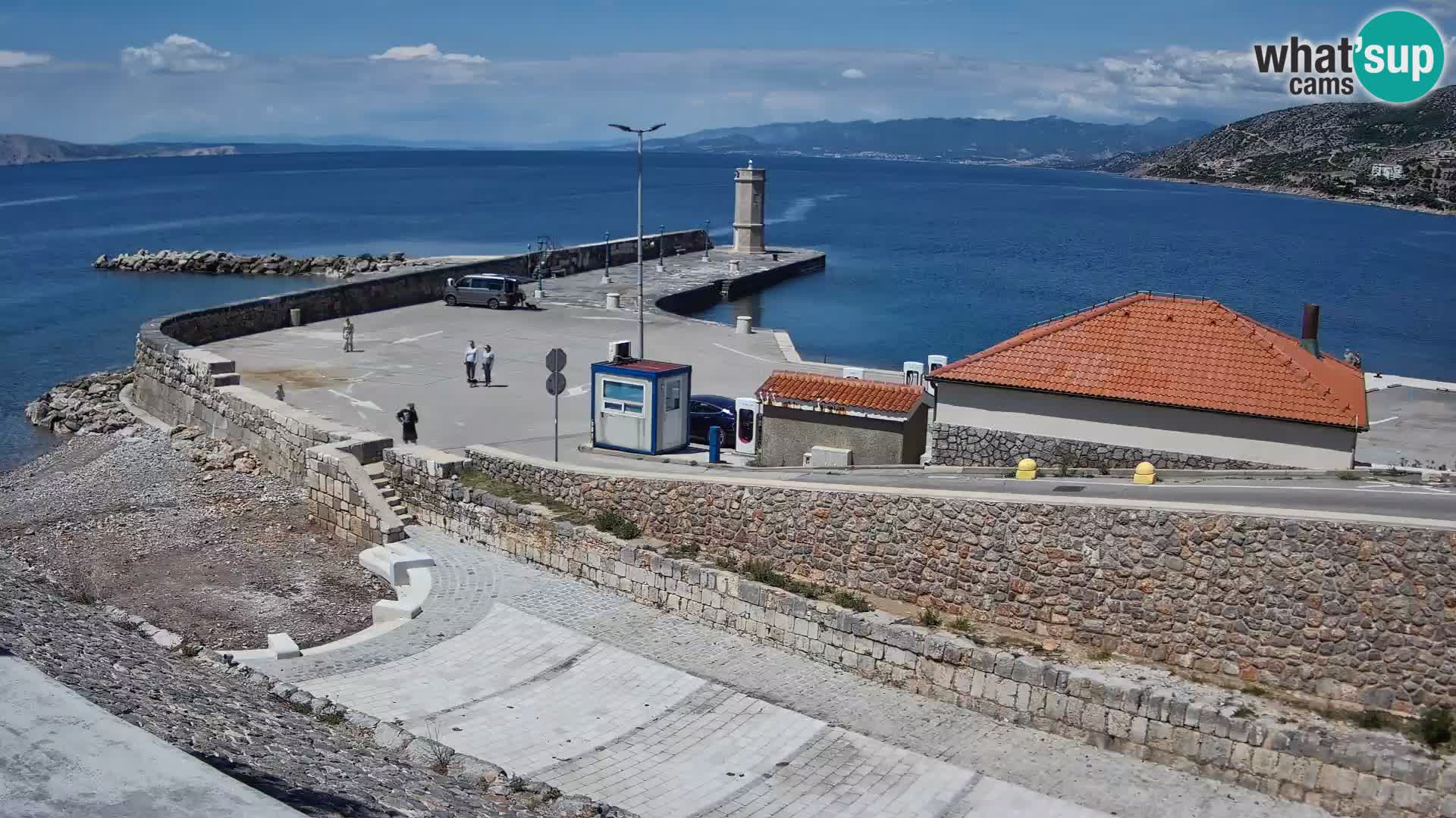 Senj Harbour Webcam – Breakwater & Lighthouse Live View