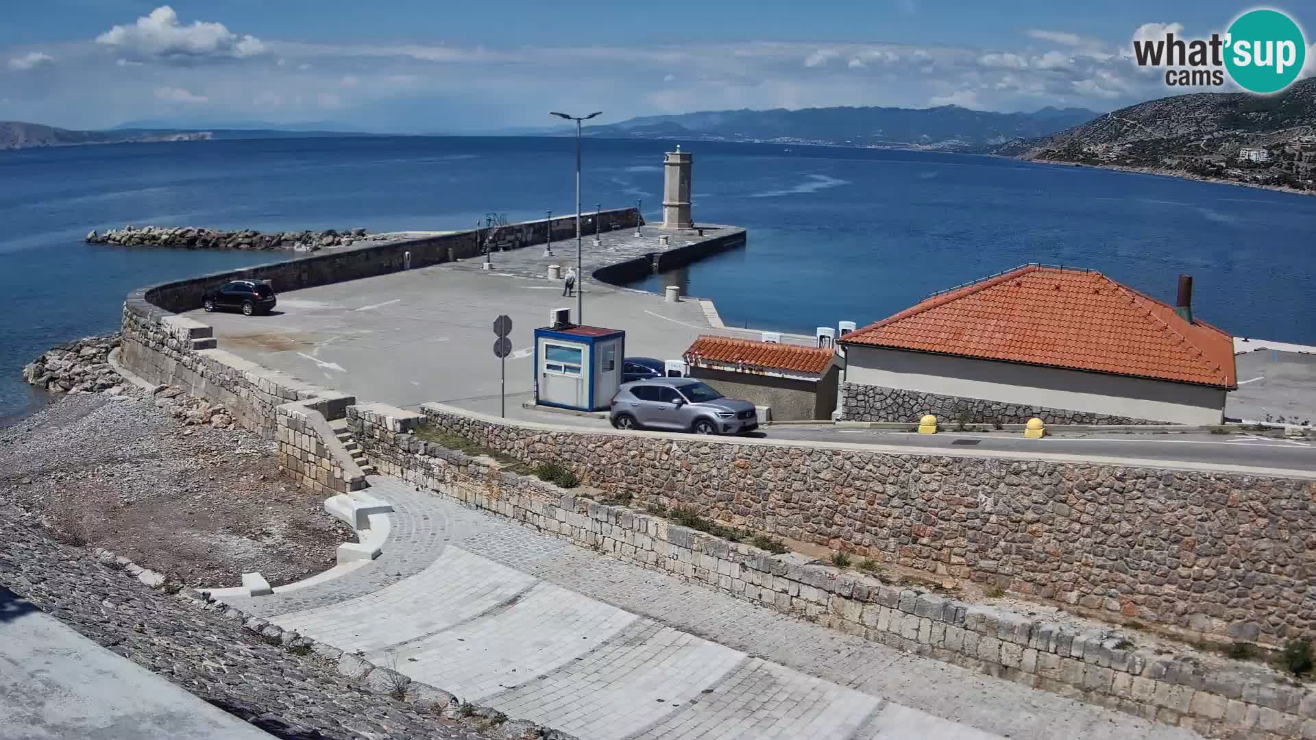 Senj Harbour Webcam – Breakwater & Lighthouse Live View