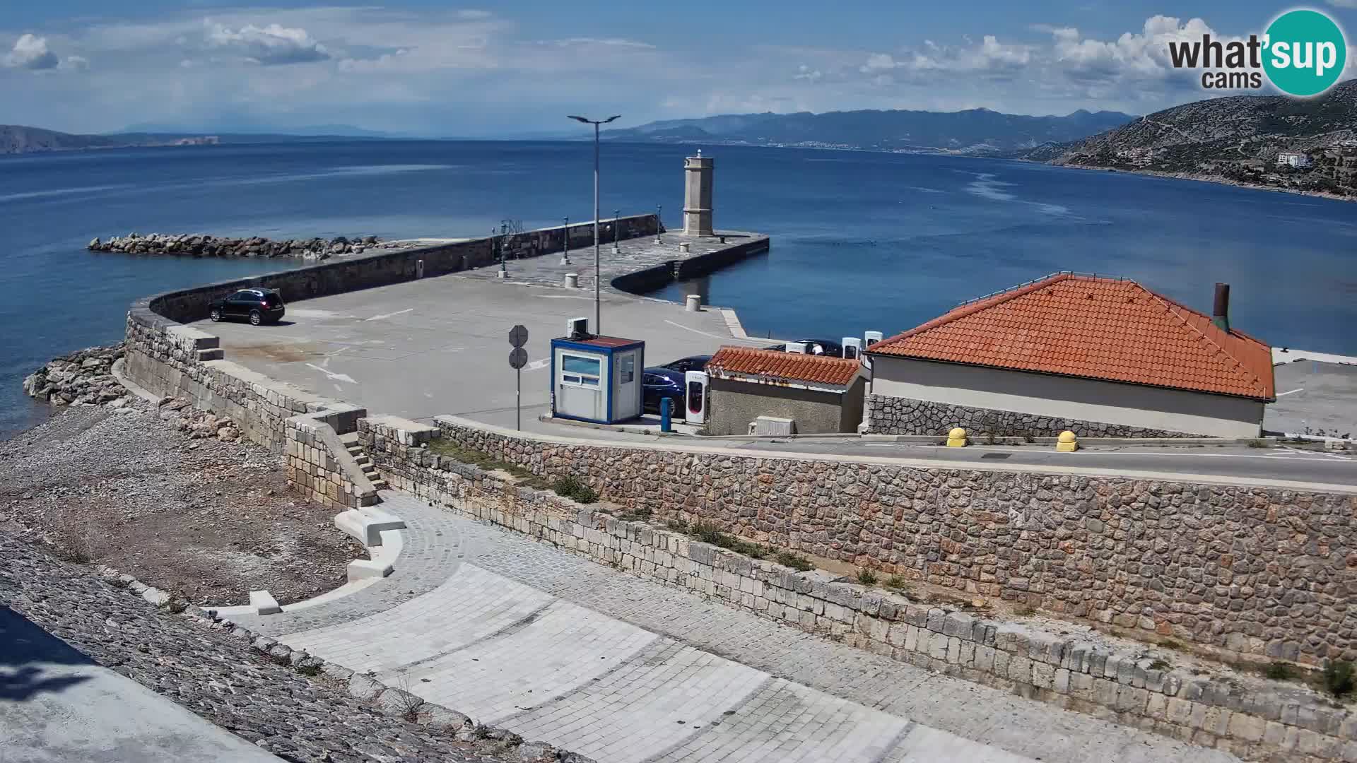 Webcam Porto di Segna – Frangiflutti e Faro in diretta