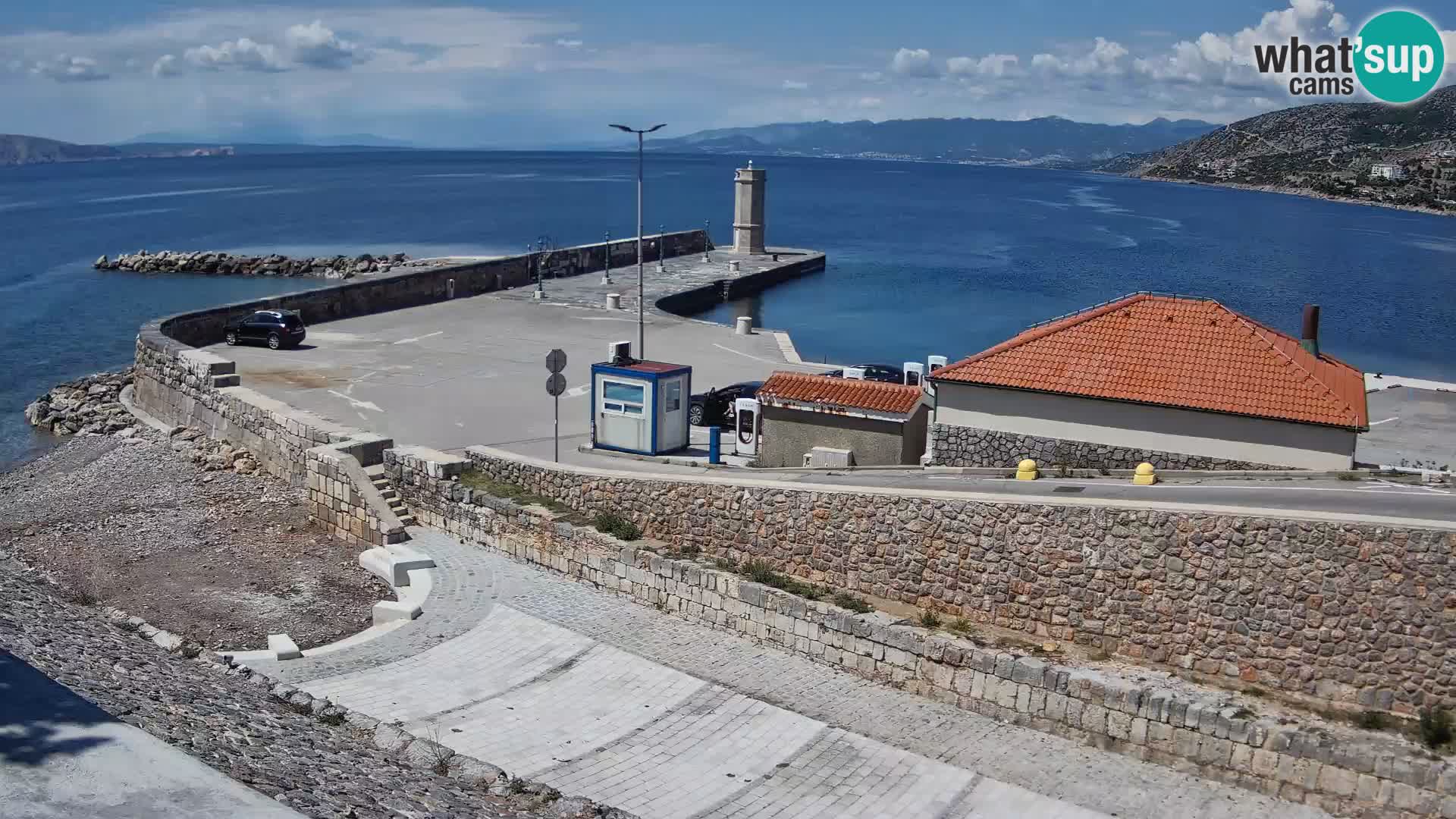 Senj Harbour Webcam – Breakwater & Lighthouse Live View