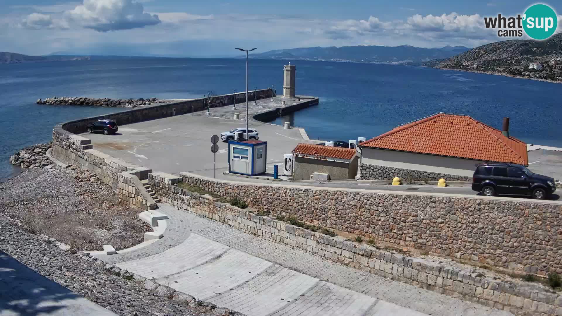 Senj Harbour Webcam – Breakwater & Lighthouse Live View