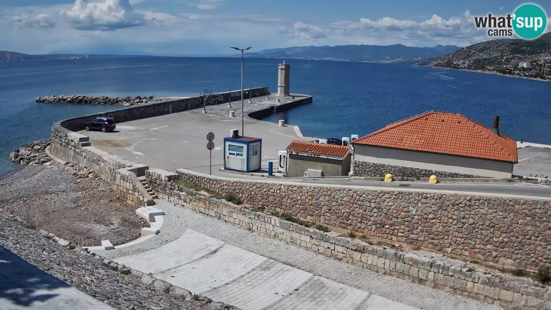 Senj Harbour Webcam – Breakwater & Lighthouse Live View