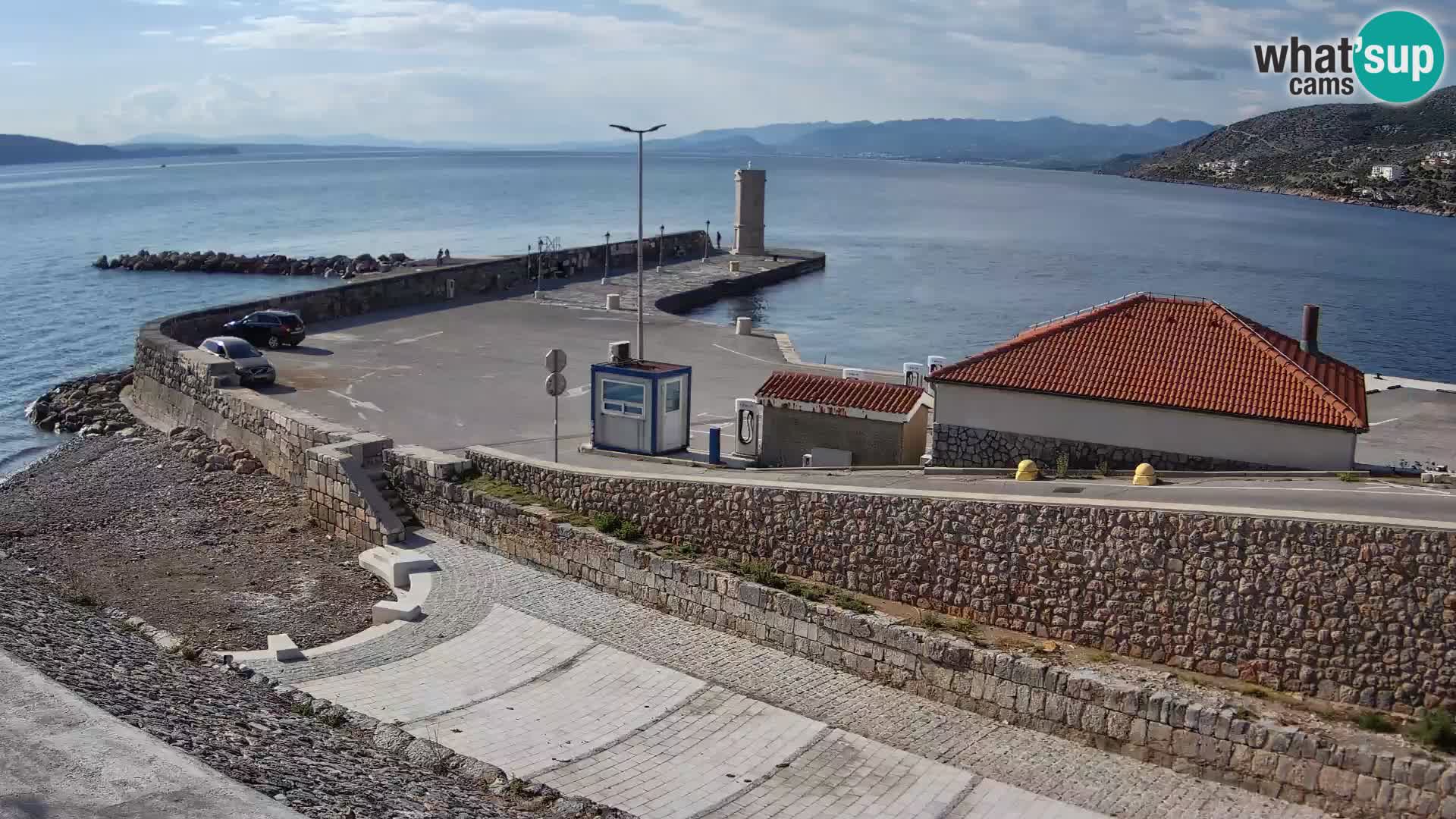 Webcam Porto di Segna – Frangiflutti e Faro in diretta
