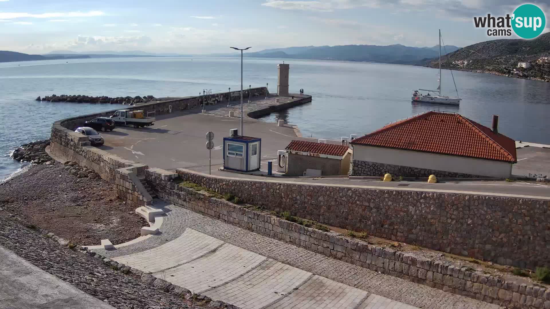 Webcam puerto de Senj – Rompeolas y faro en directo