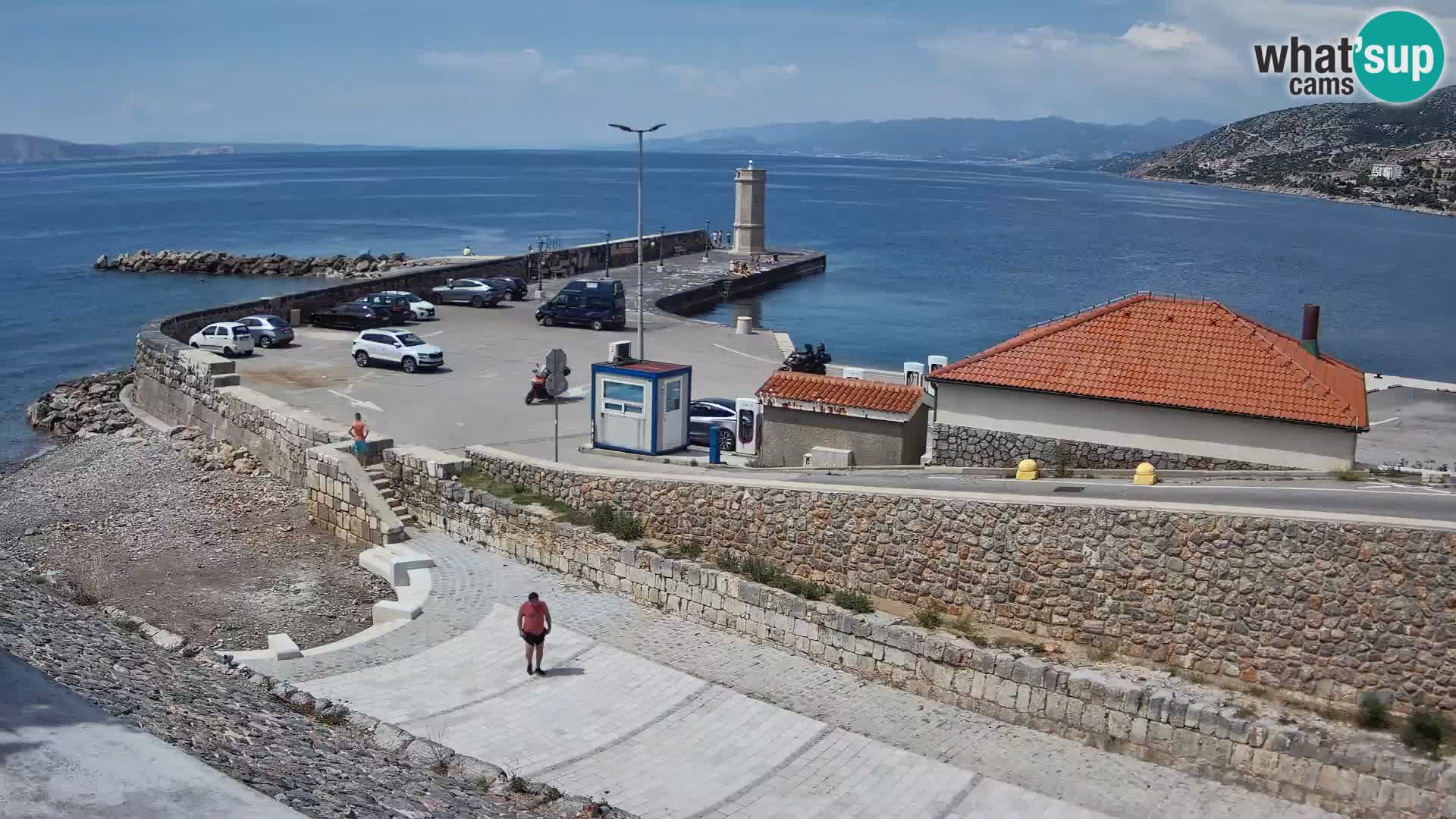 Senj Harbour Webcam – Breakwater & Lighthouse Live View