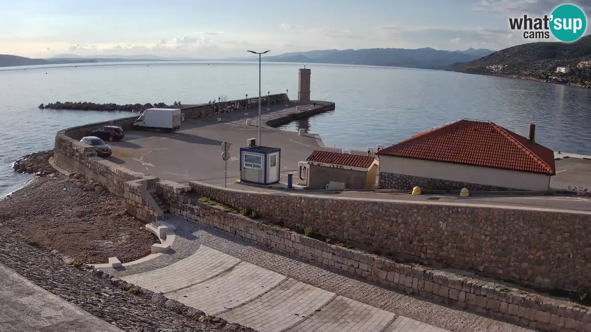 Webcam Porto di Segna – Frangiflutti e Faro in diretta