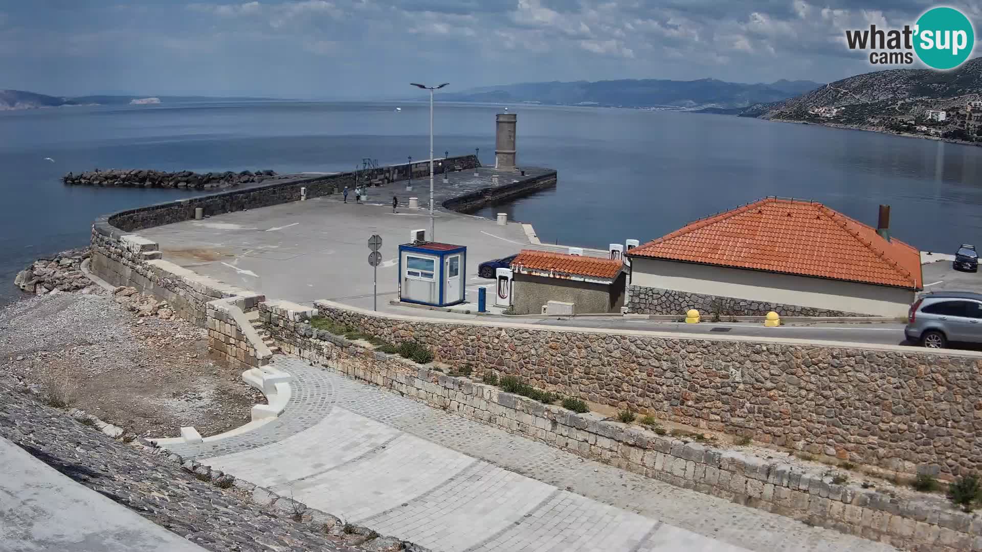 Webcam puerto de Senj – Rompeolas y faro en directo