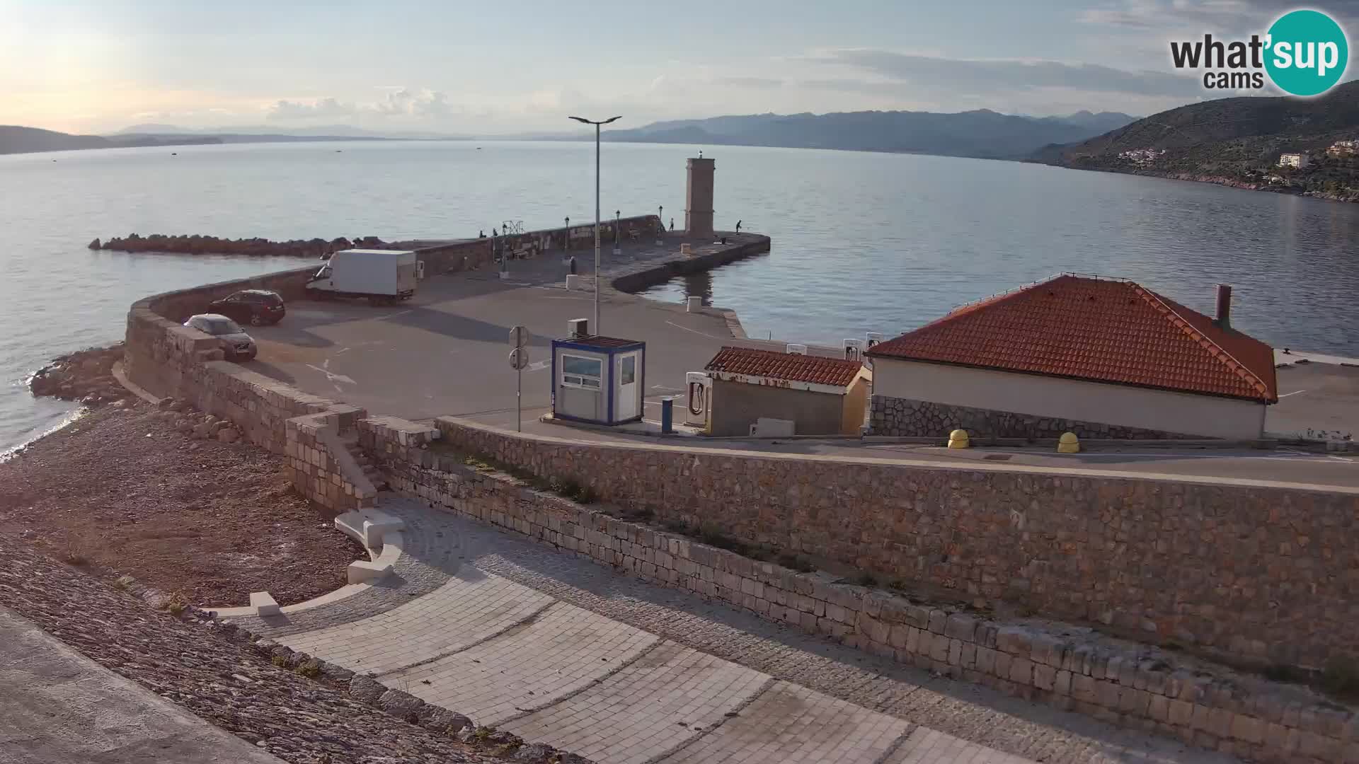 Senj Harbour Webcam – Breakwater & Lighthouse Live View