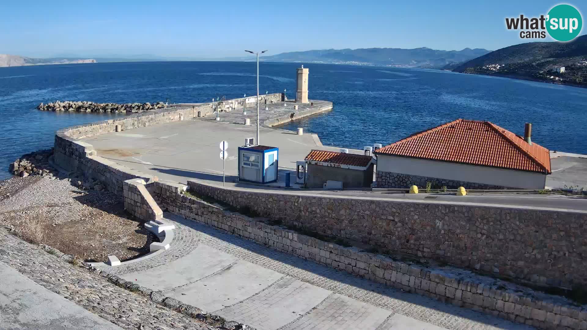 Senj Harbour Webcam – Breakwater & Lighthouse Live View