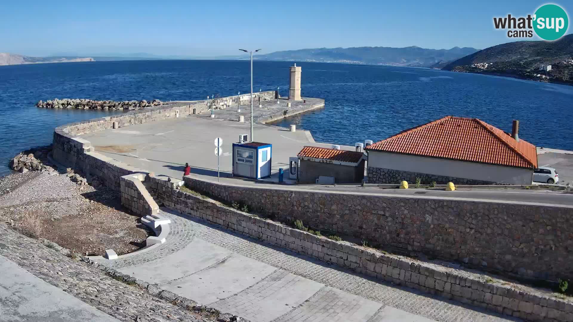 Senj Harbour Webcam – Breakwater & Lighthouse Live View
