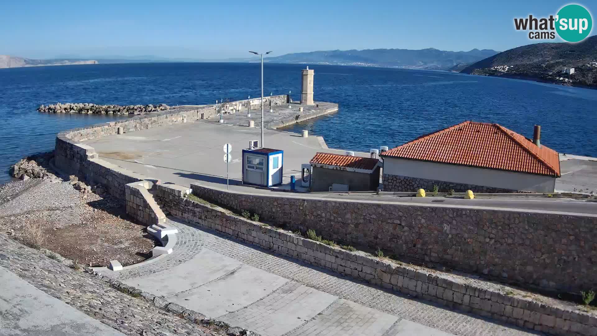 Senj Harbour Webcam – Breakwater & Lighthouse Live View