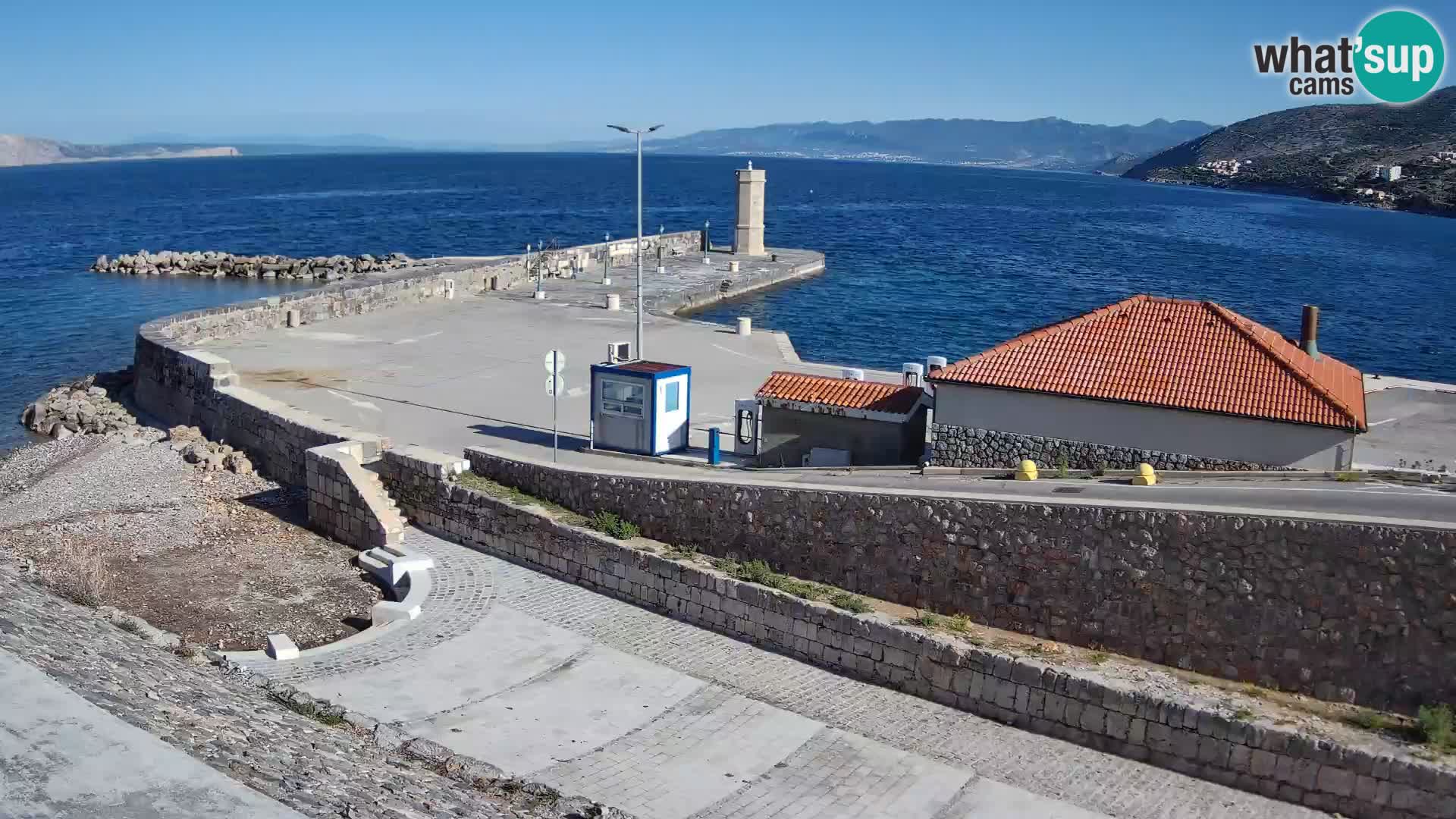 Senj Harbour Webcam – Breakwater & Lighthouse Live View