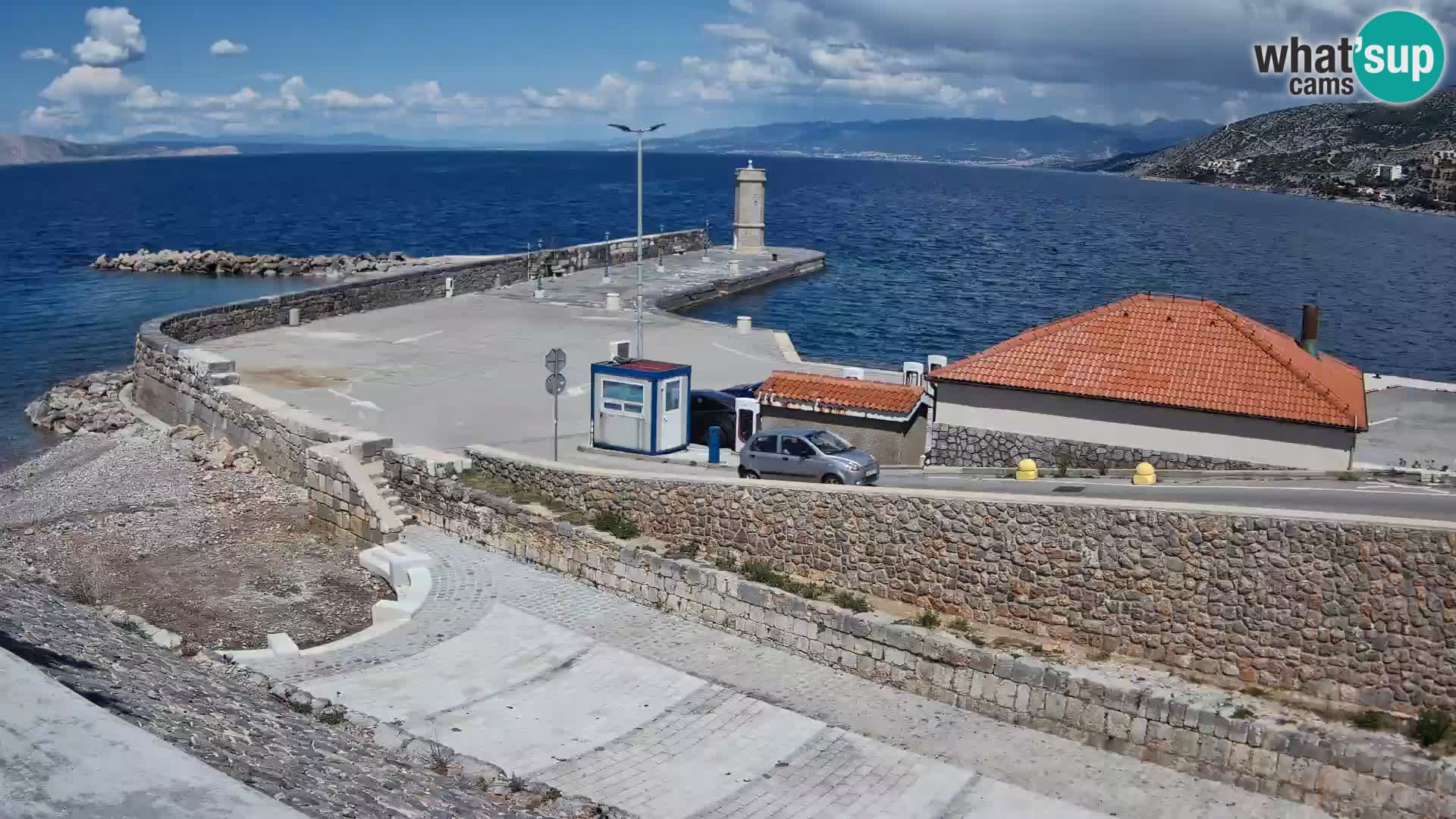 Senj Harbour Webcam – Breakwater & Lighthouse Live View