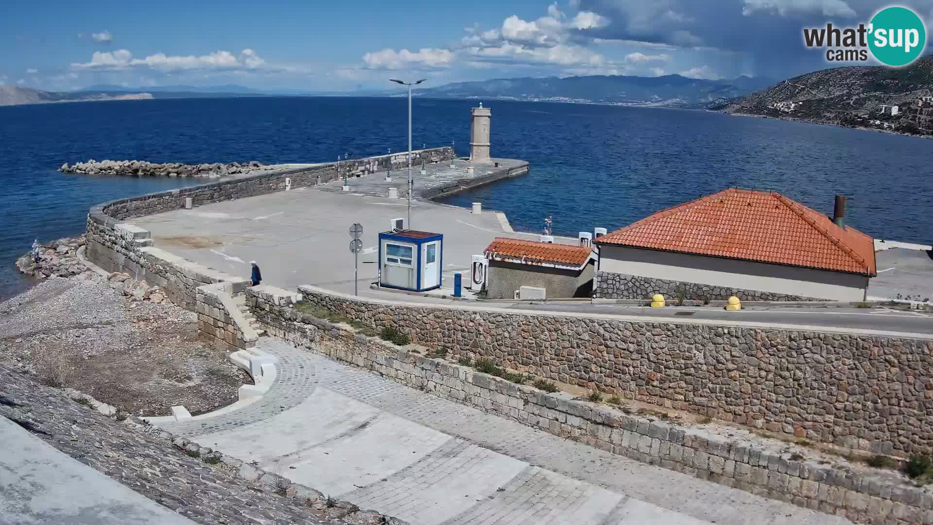 Senj Harbour Webcam – Breakwater & Lighthouse Live View