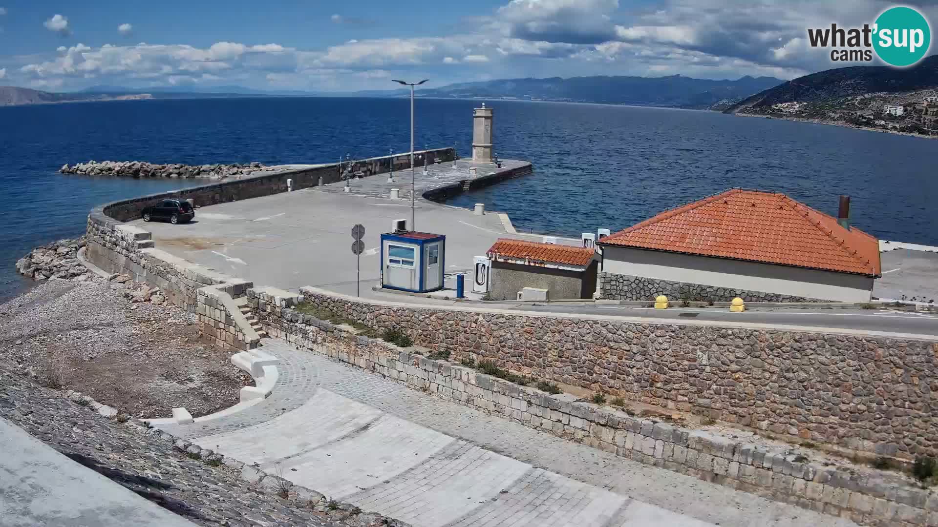 Senj Harbour Webcam – Breakwater & Lighthouse Live View