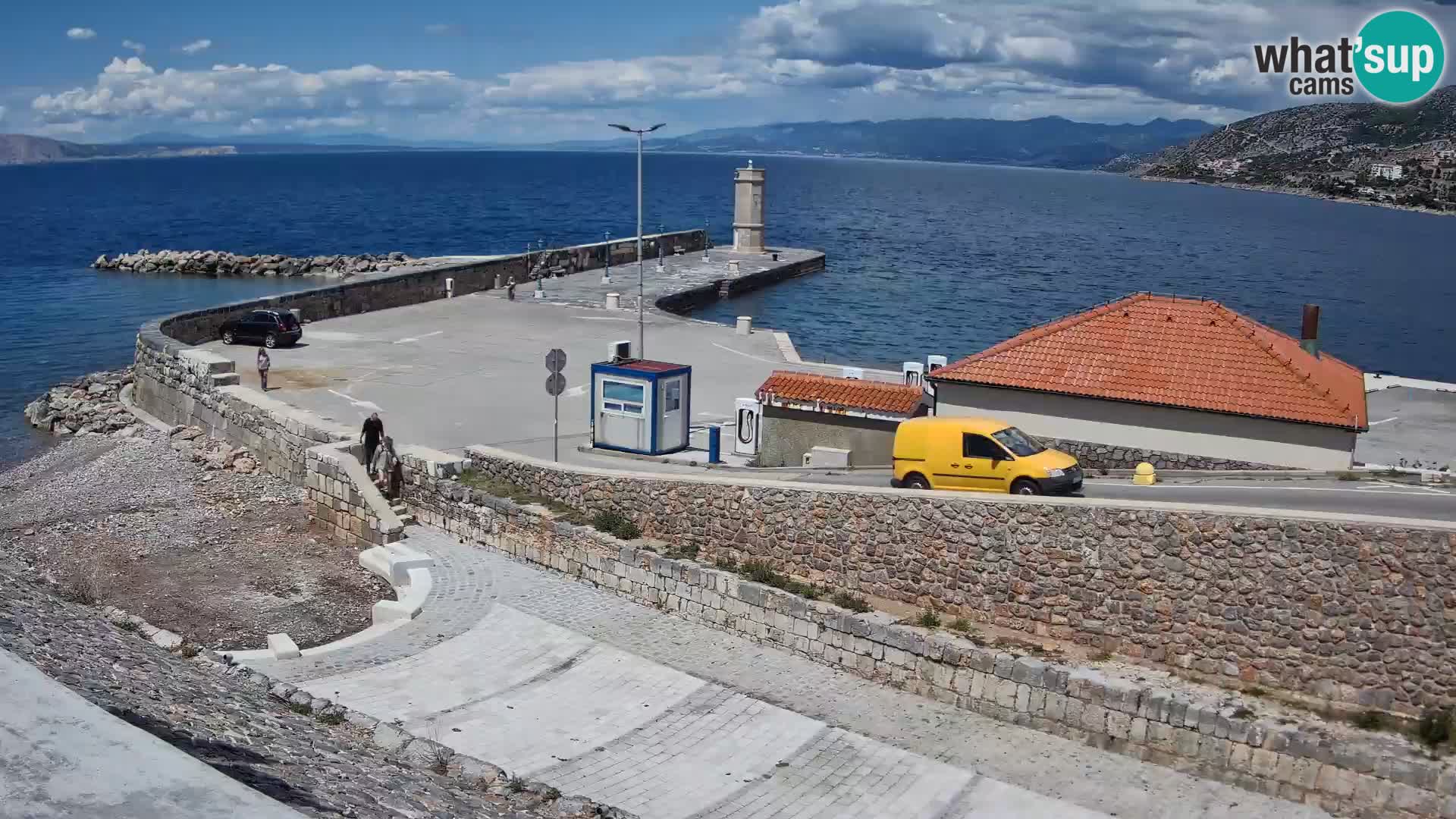 Webcam puerto de Senj – Rompeolas y faro en directo