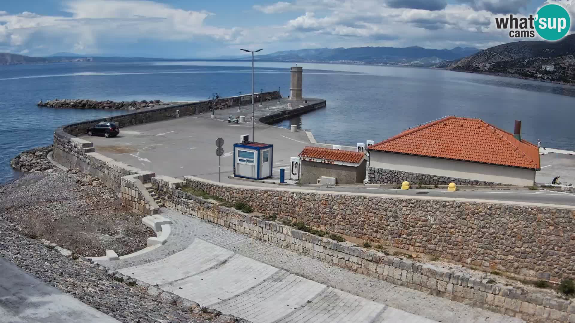 Senj Harbour Webcam – Breakwater & Lighthouse Live View