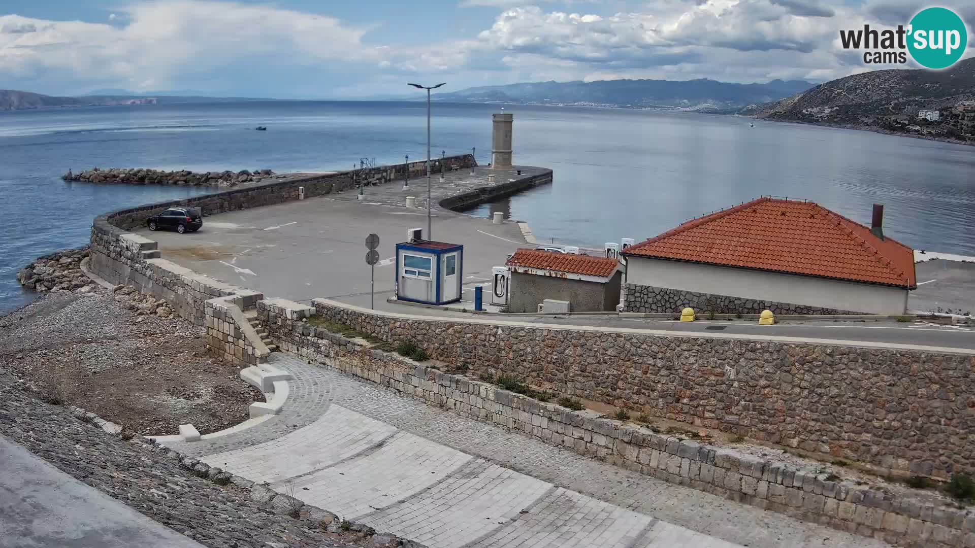 Senj Harbour Webcam – Breakwater & Lighthouse Live View