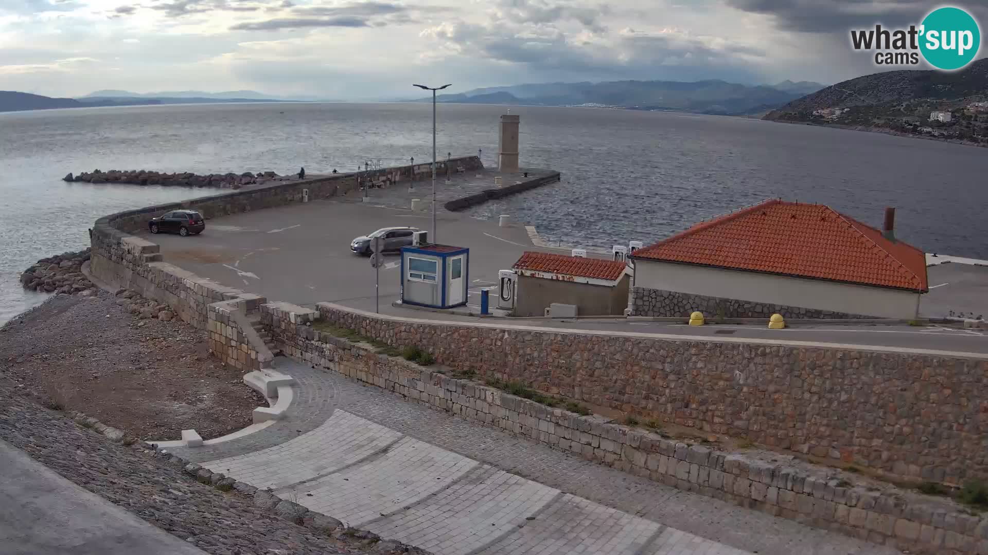 Senj Harbour Webcam – Breakwater & Lighthouse Live View