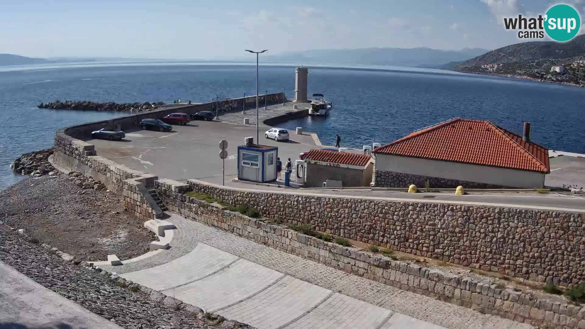 Webcam puerto de Senj – Rompeolas y faro en directo