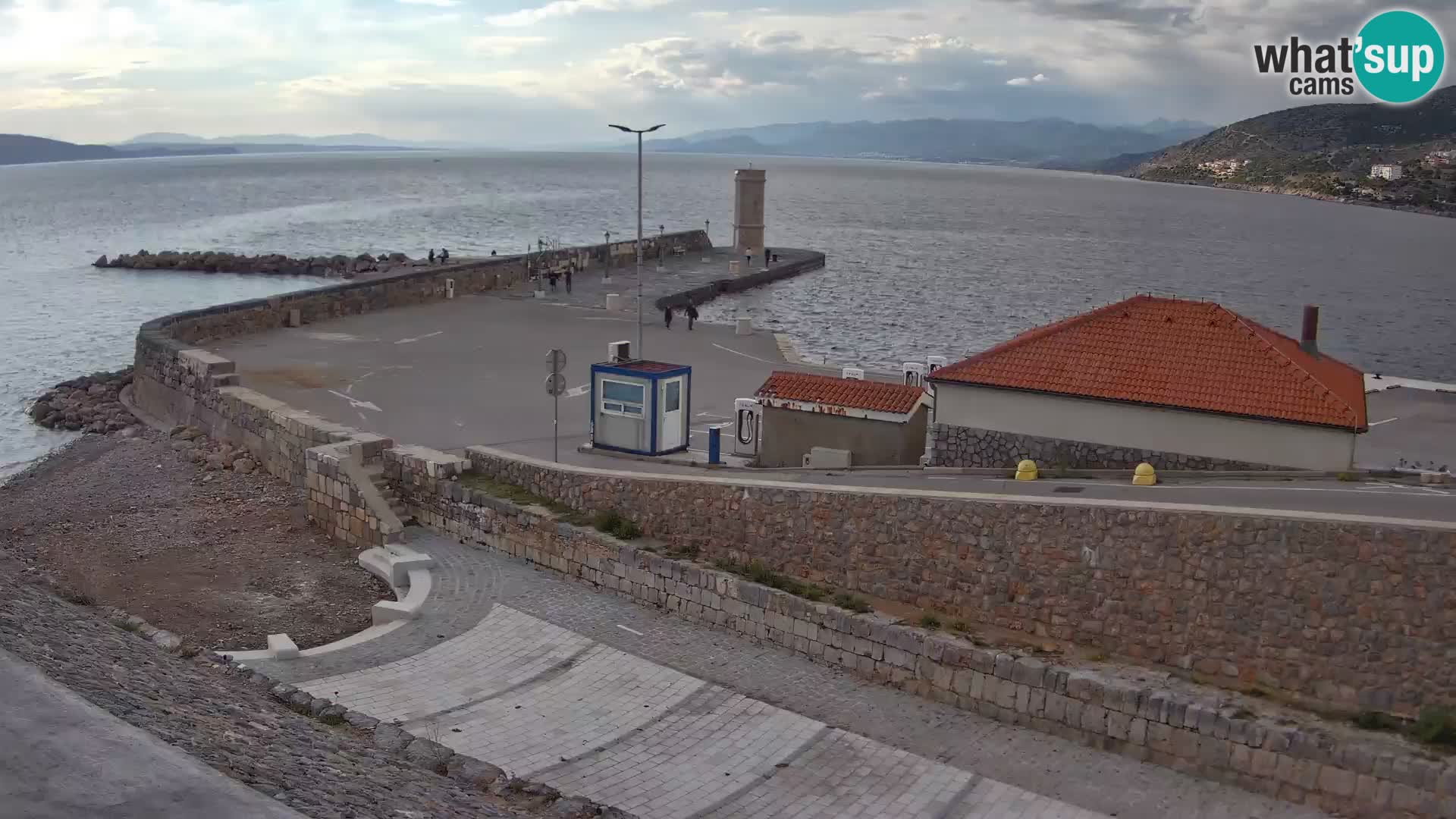 Webcam Porto di Segna – Frangiflutti e Faro in diretta